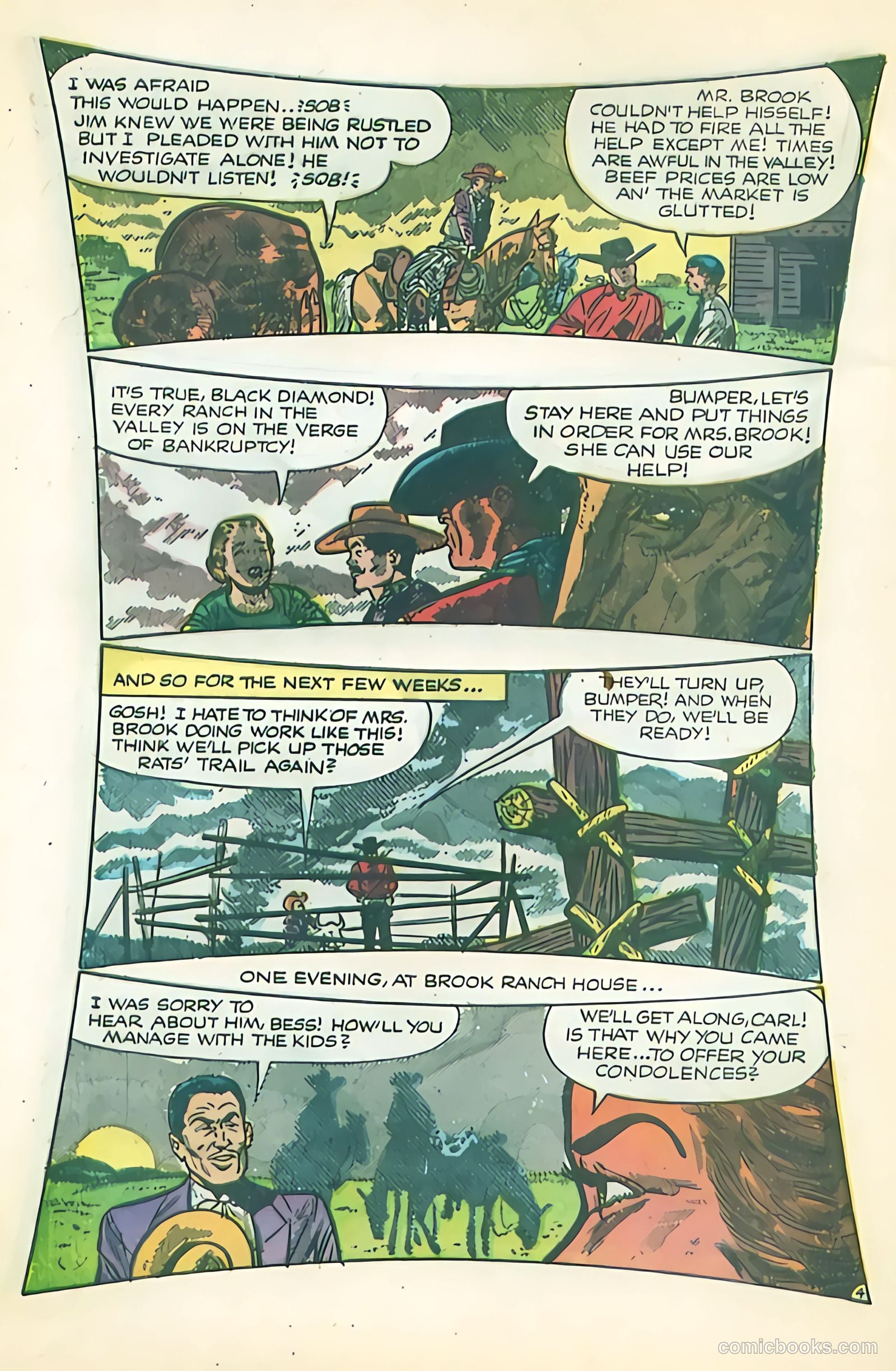 Black Diamond Western #51 (1954) — page 6