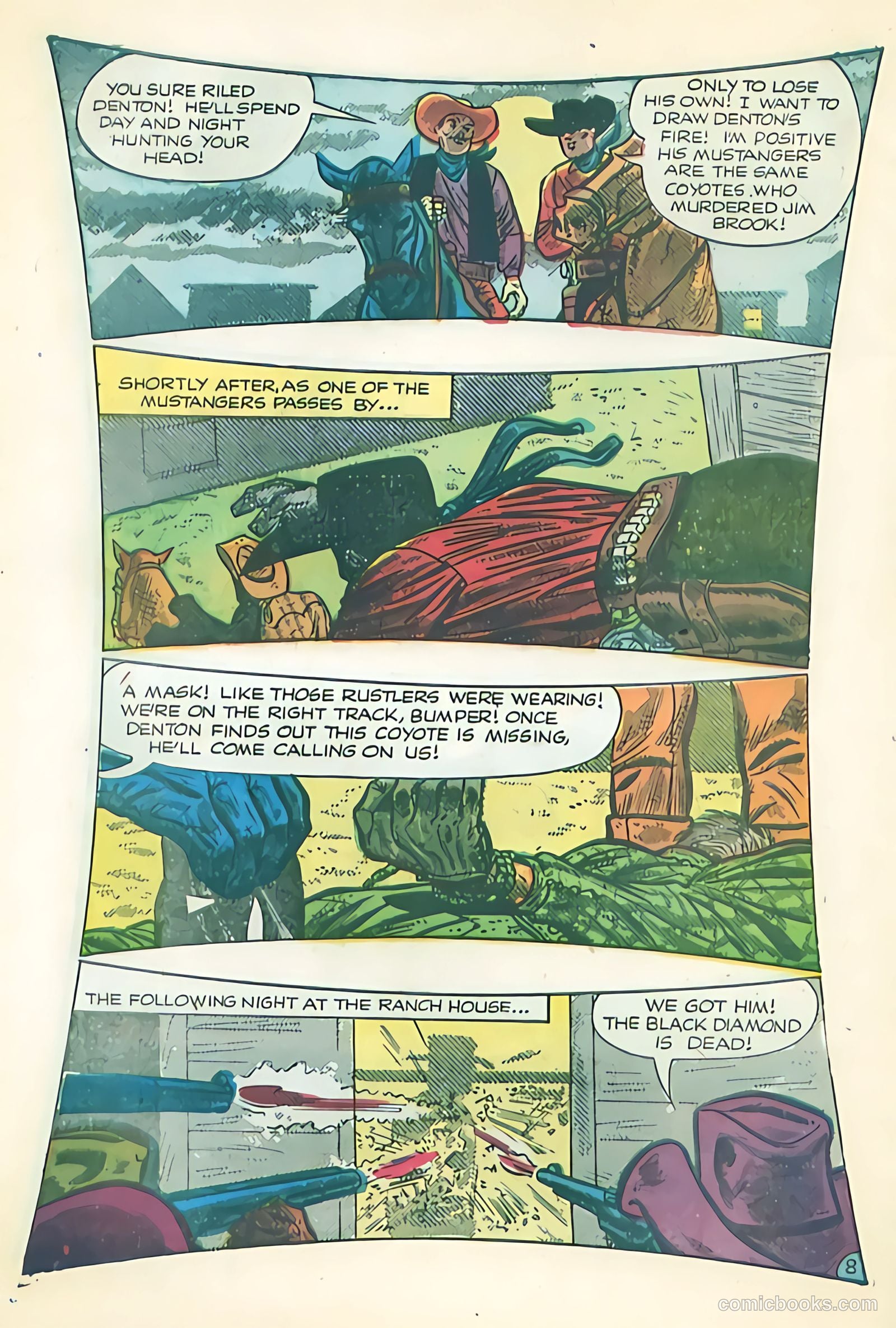 Black Diamond Western #51 (1954) — page 10