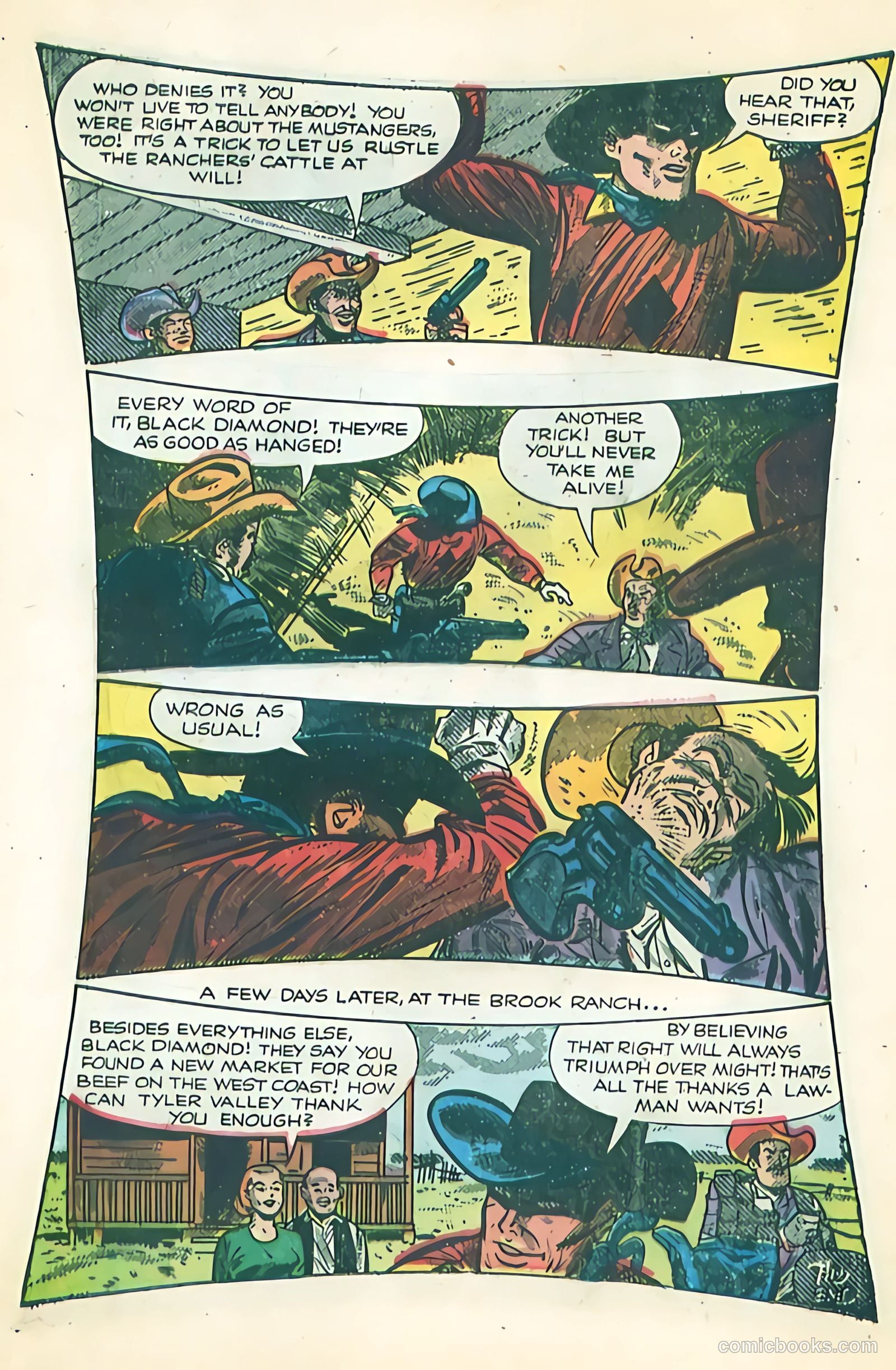 Black Diamond Western #51 (1954) — page 12