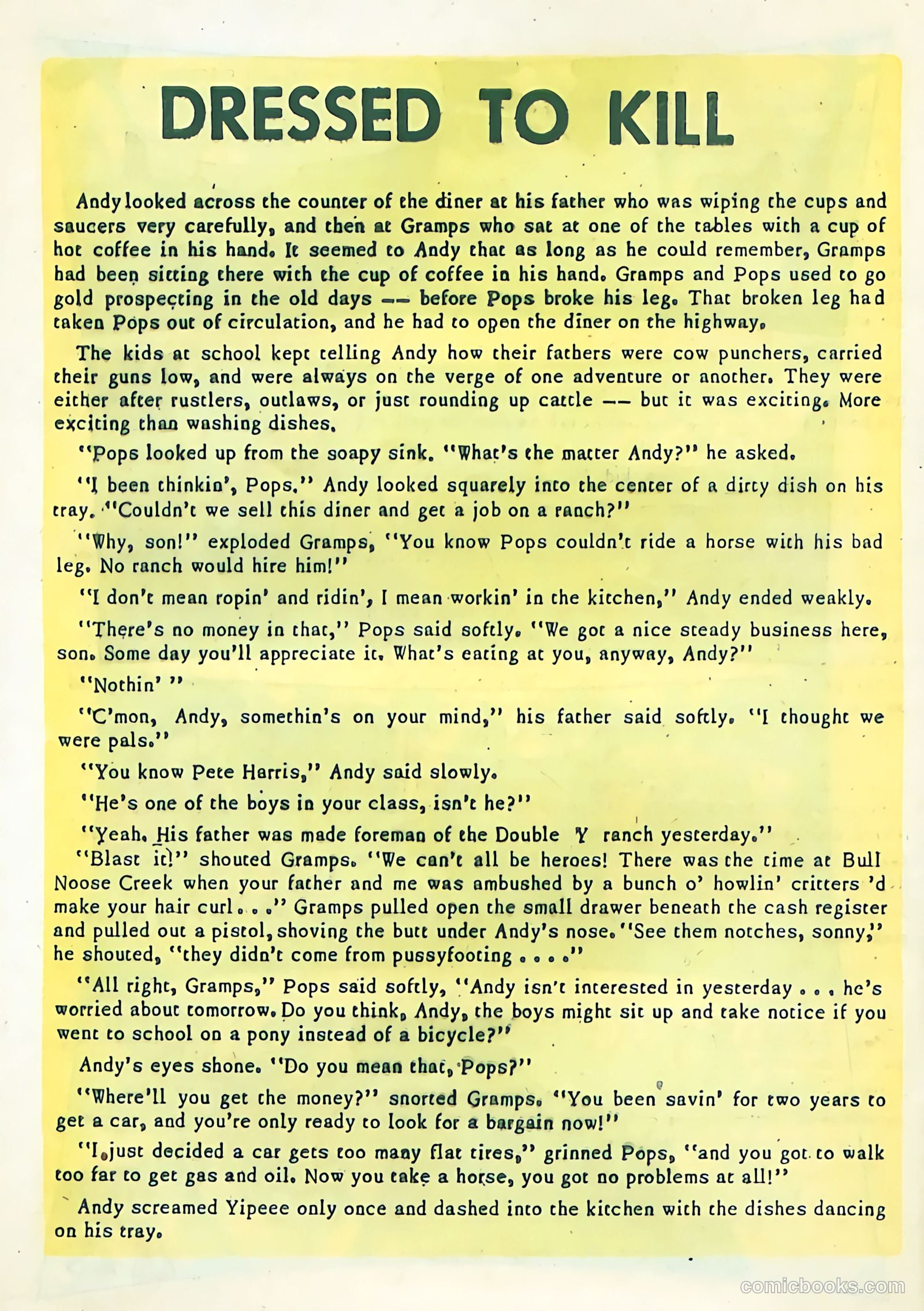Black Diamond Western #51 (1954) — page 22