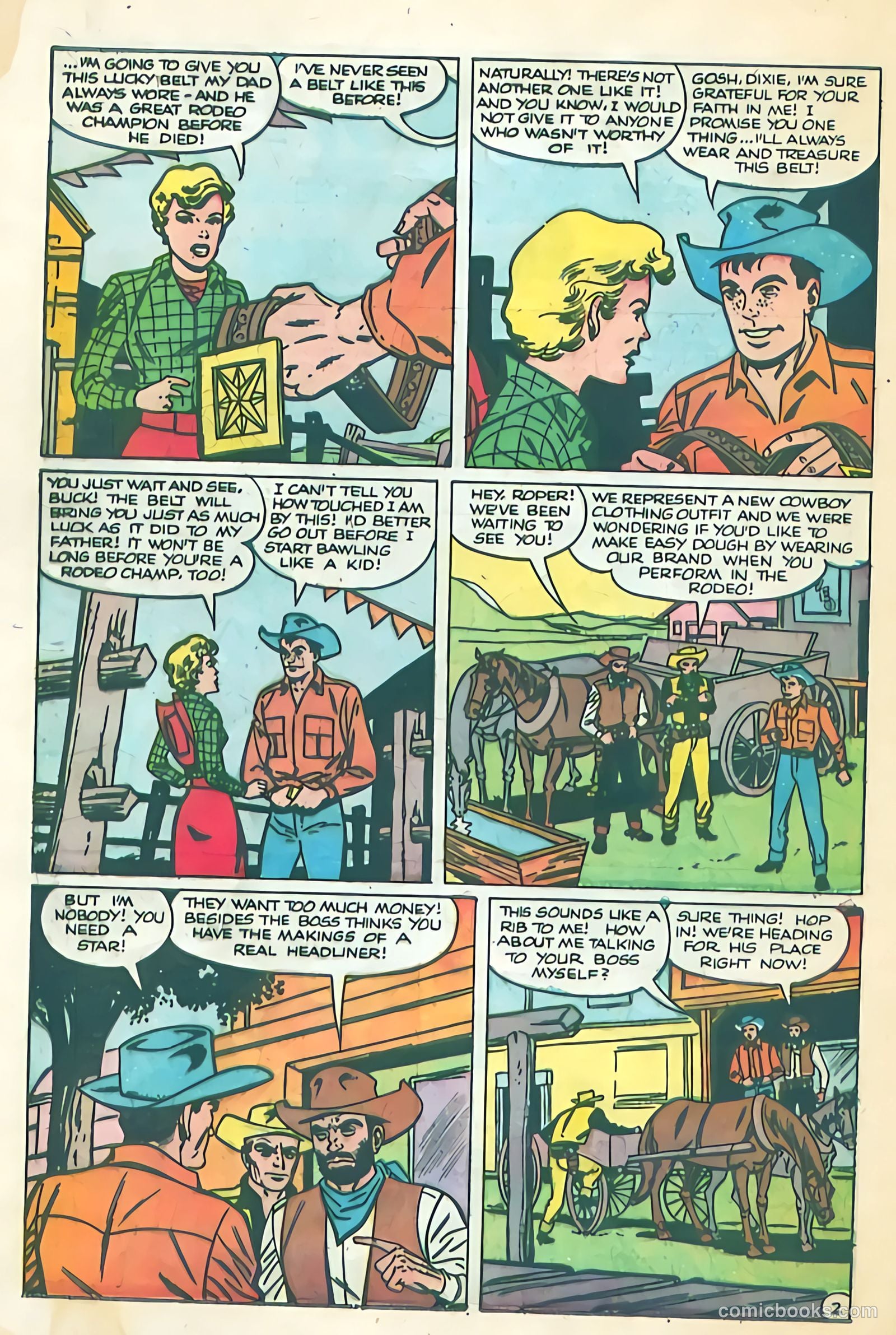 Black Diamond Western #52 (1954) — page 14
