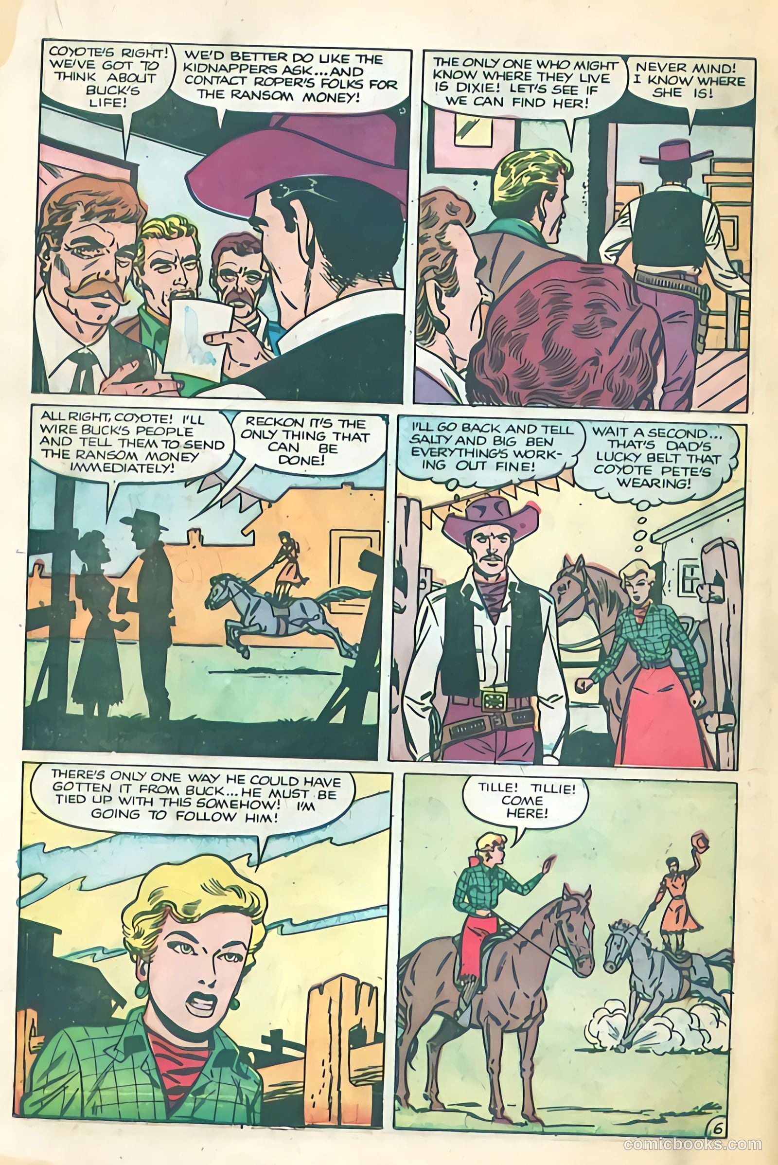 Black Diamond Western #52 (1954) — page 18