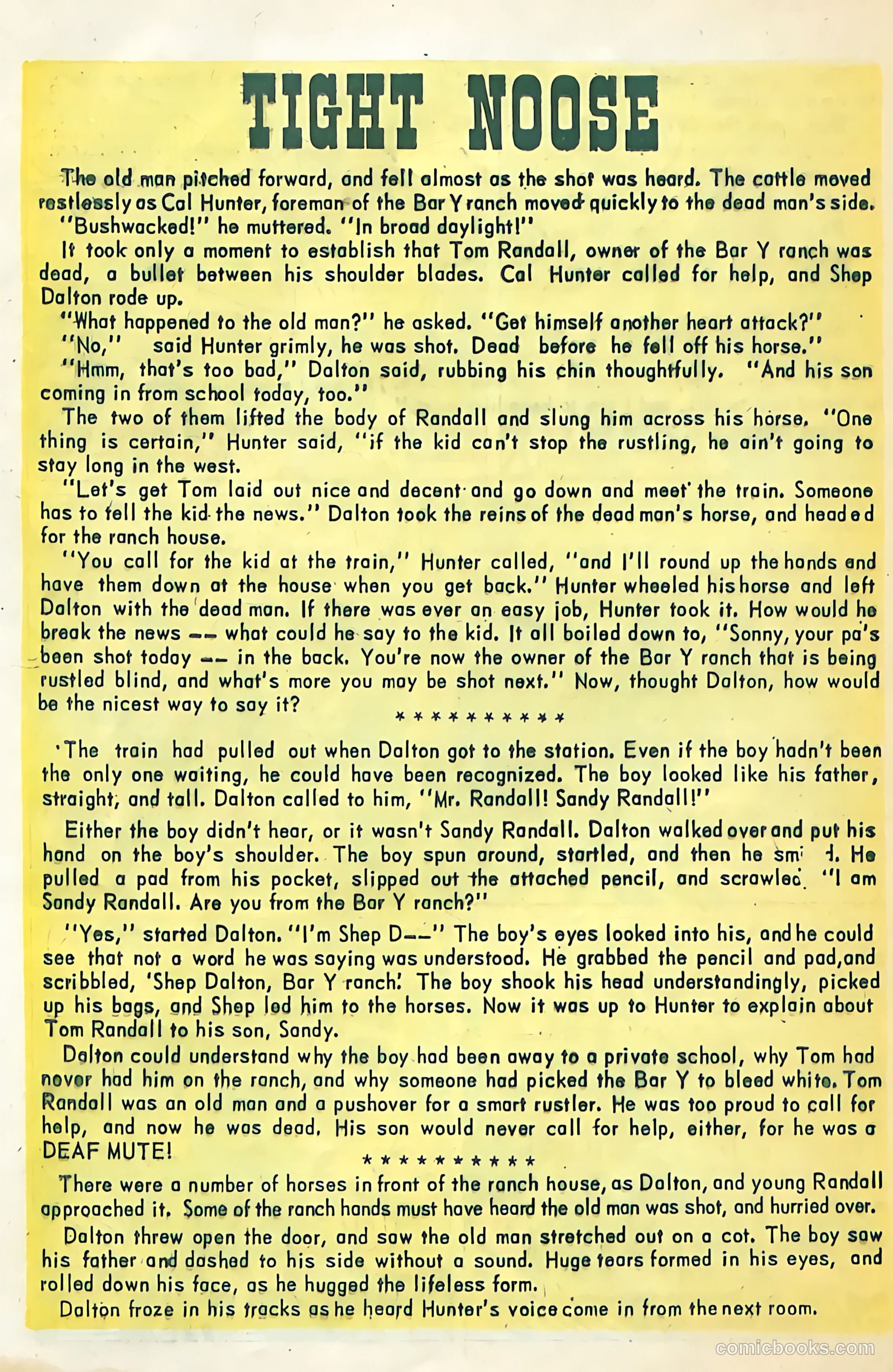 Black Diamond Western #52 (1954) — page 22