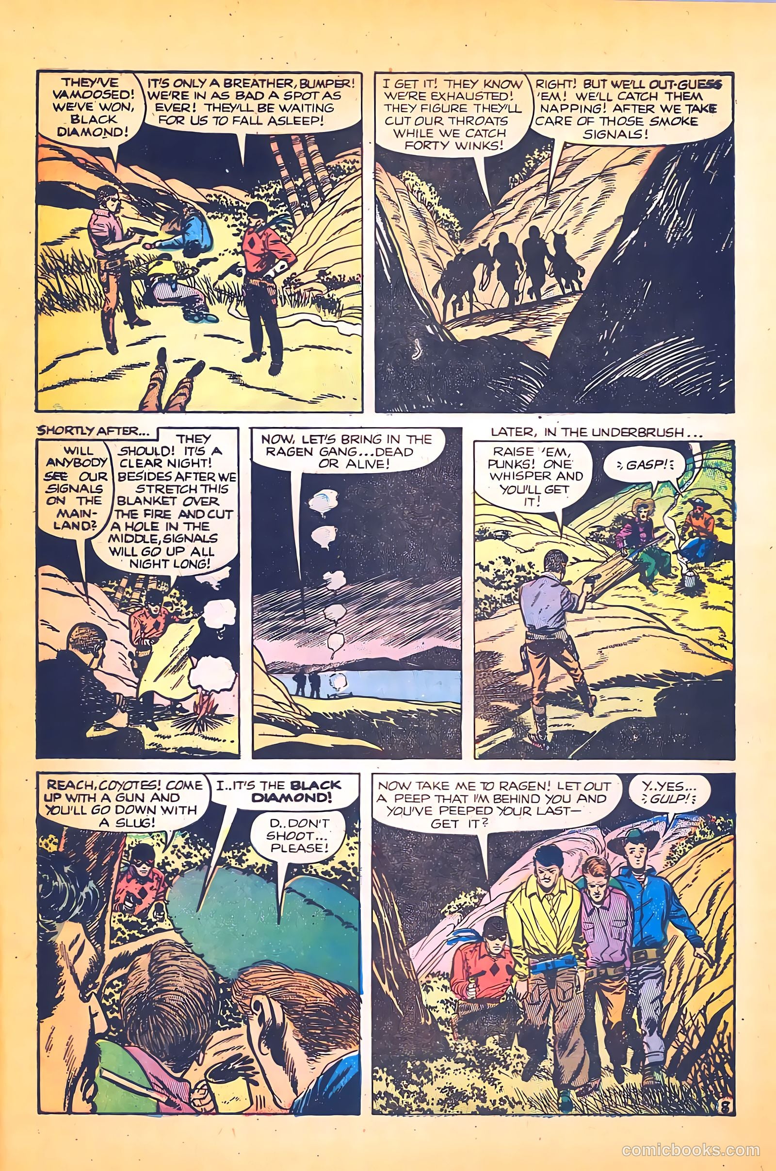 Black Diamond Western #53 (1954) — page 9