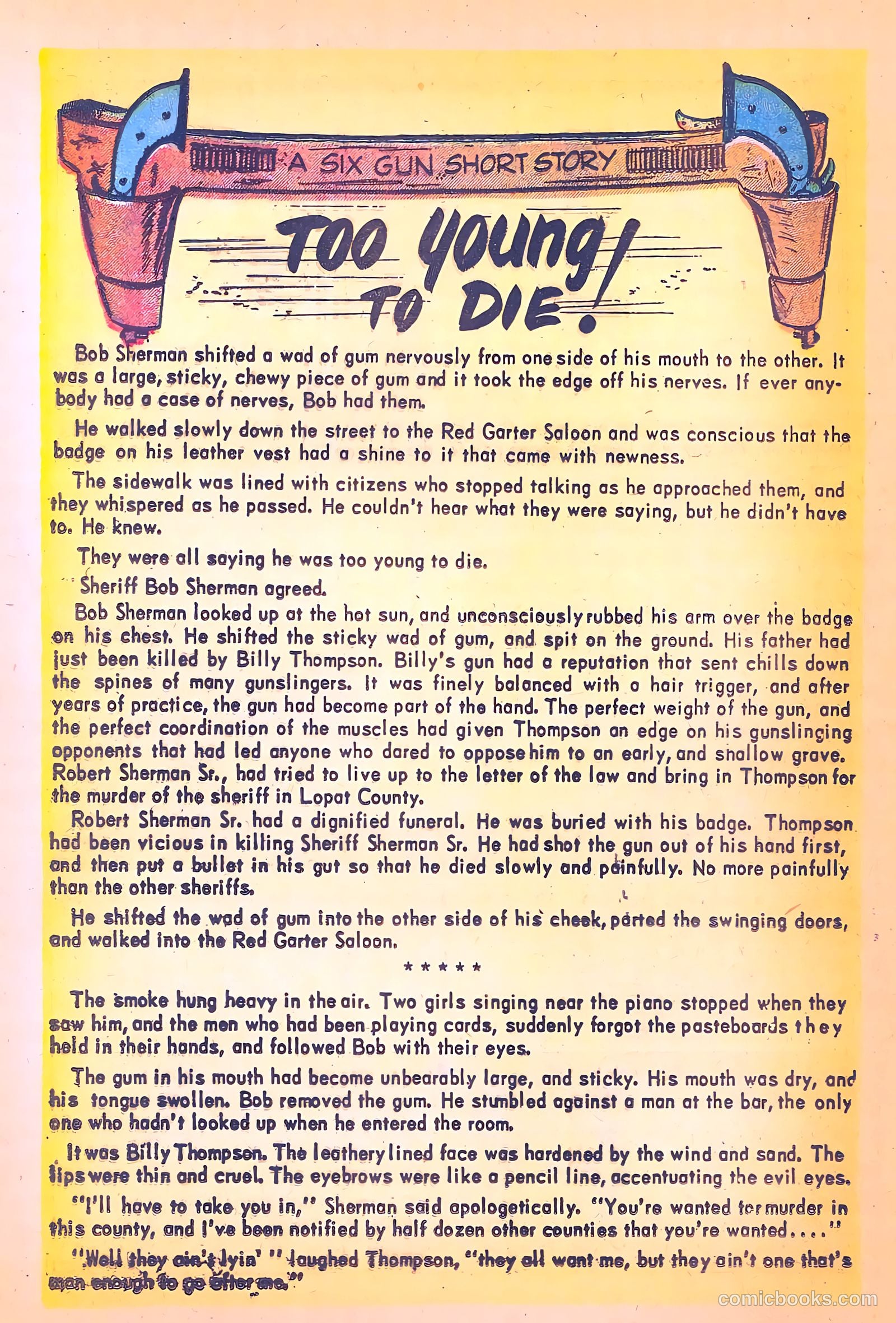 Black Diamond Western #53 (1954) — page 22