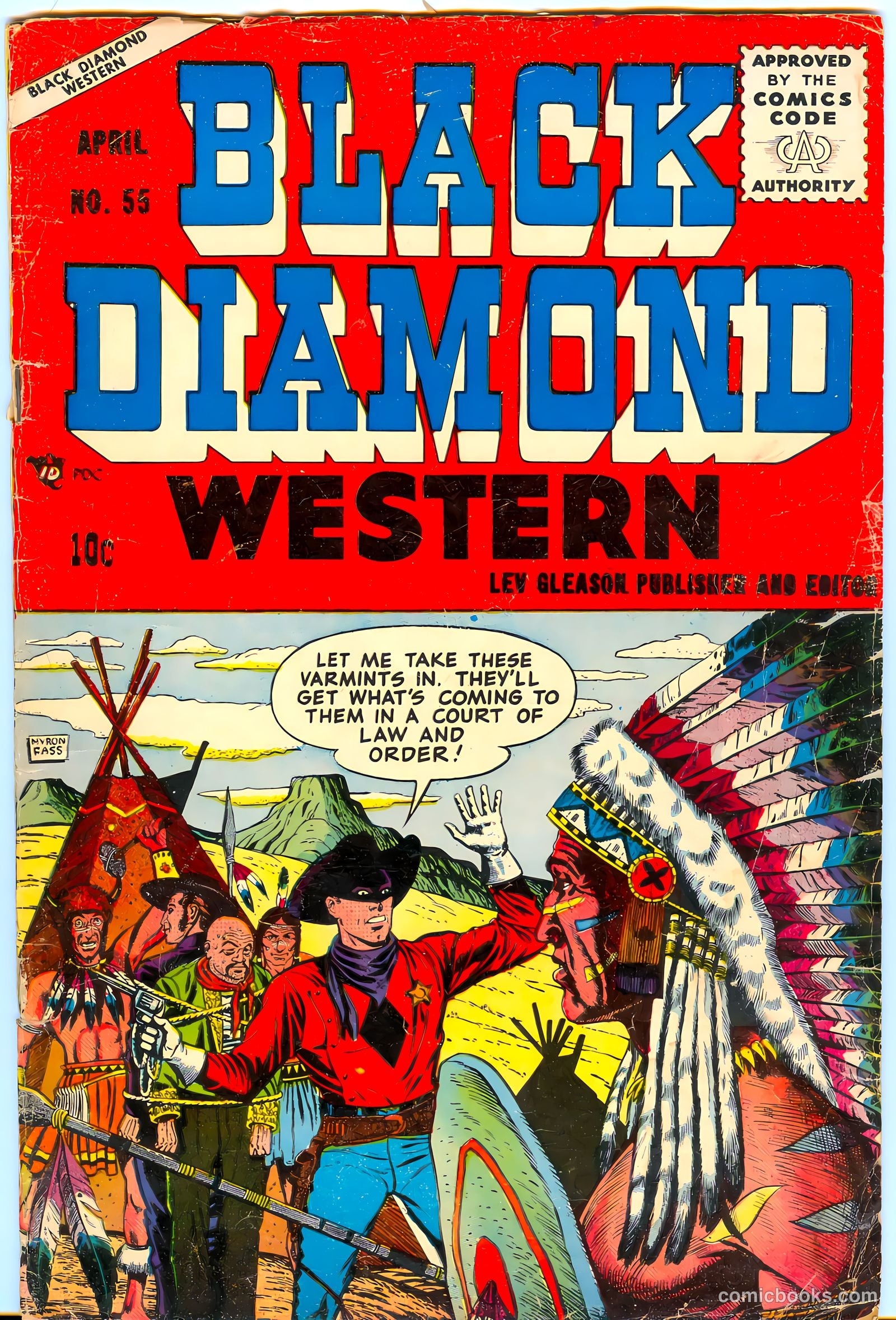 Black Diamond Western #55 (1955) — page 1