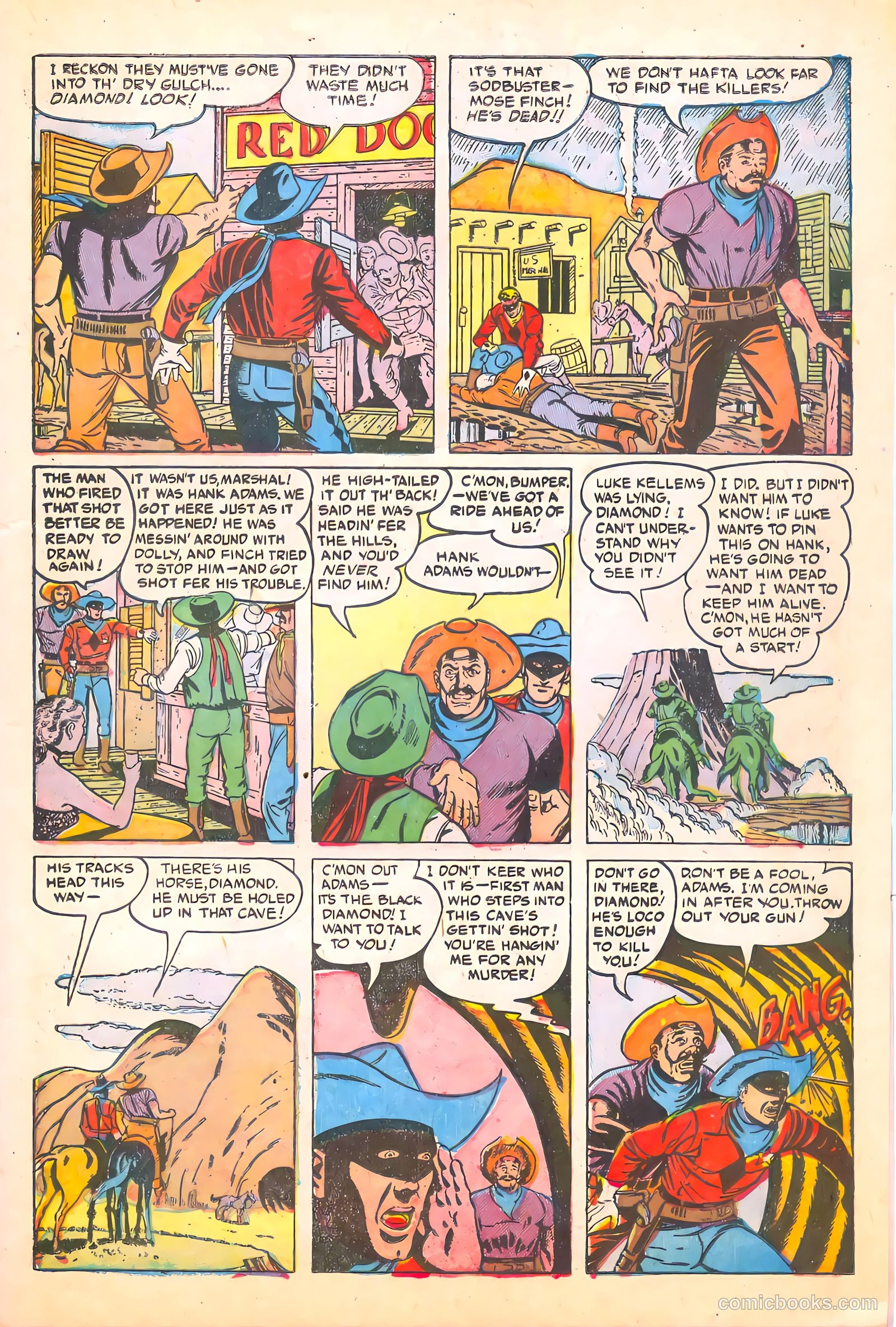 Black Diamond Western #55 (1955) — page 21