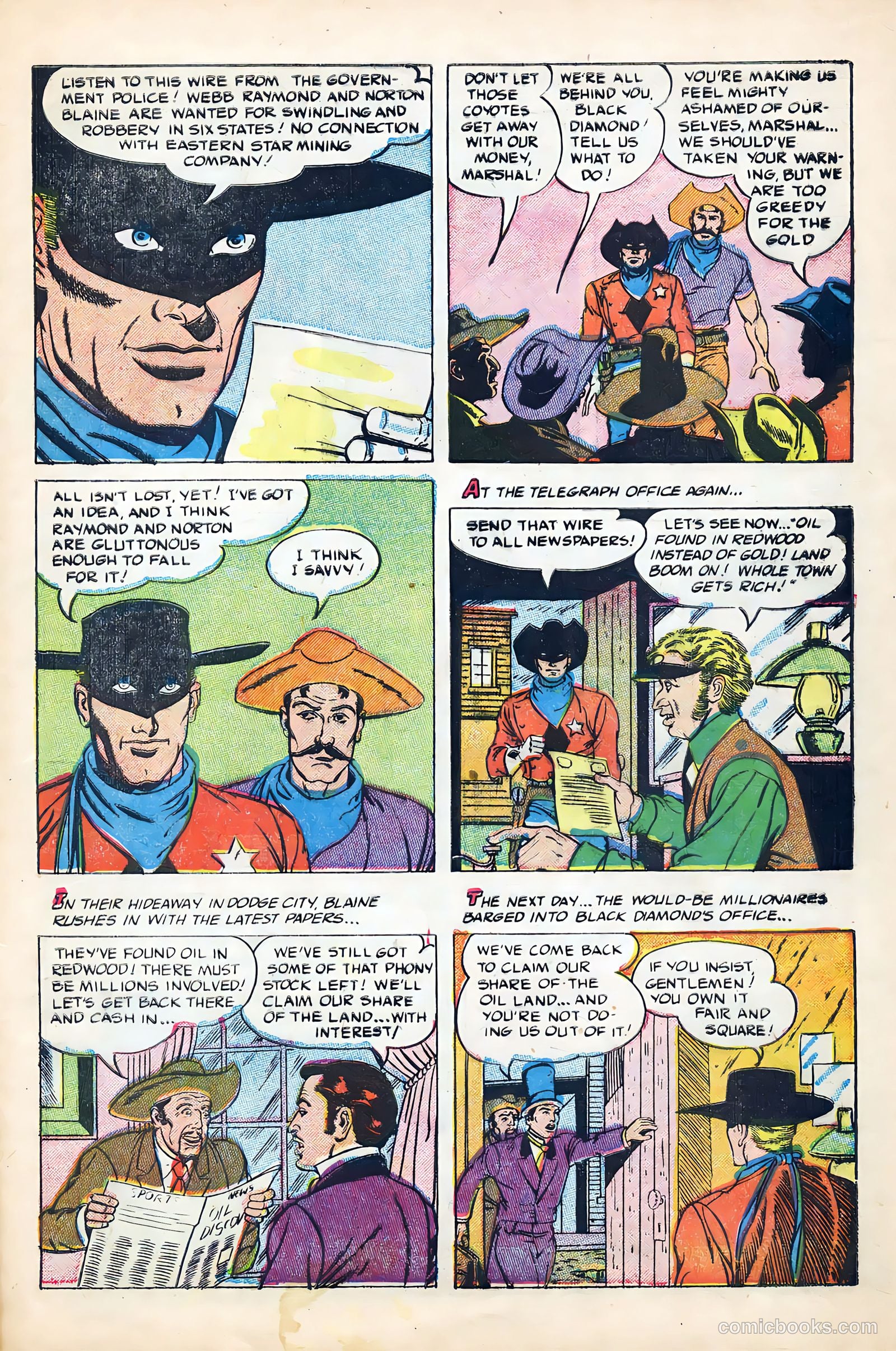 Black Diamond Western #56 (1955) — page 9