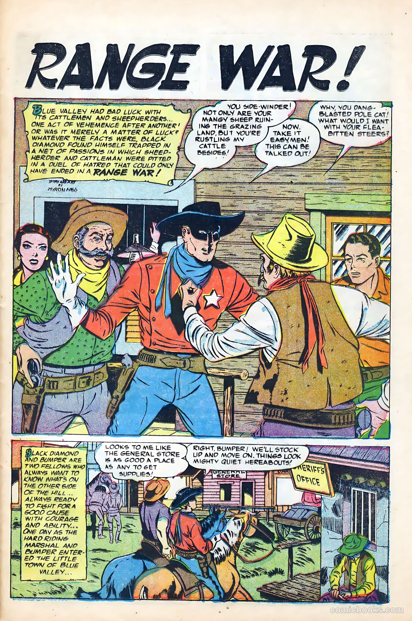 Black Diamond Western #56 (1955) — page 25