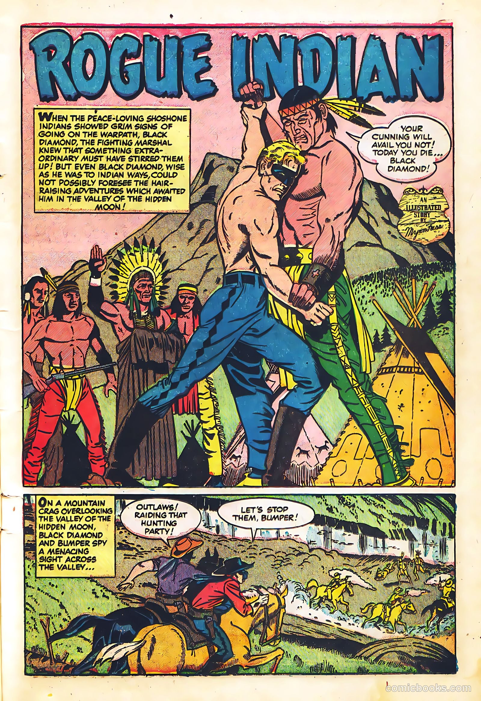Black Diamond Western #57 (1955) — page 11
