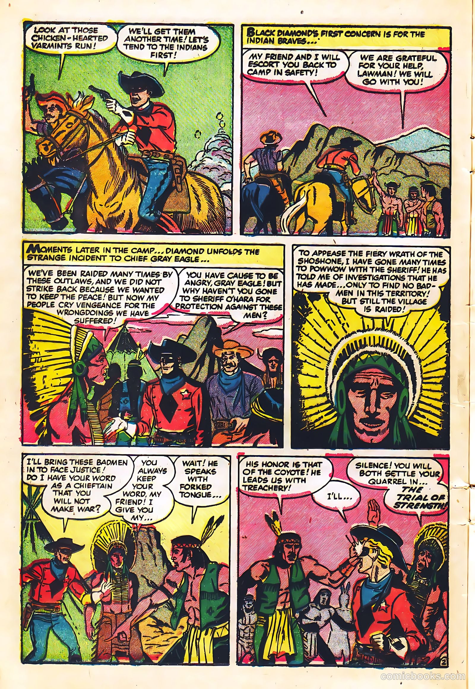 Black Diamond Western #57 (1955) — page 12