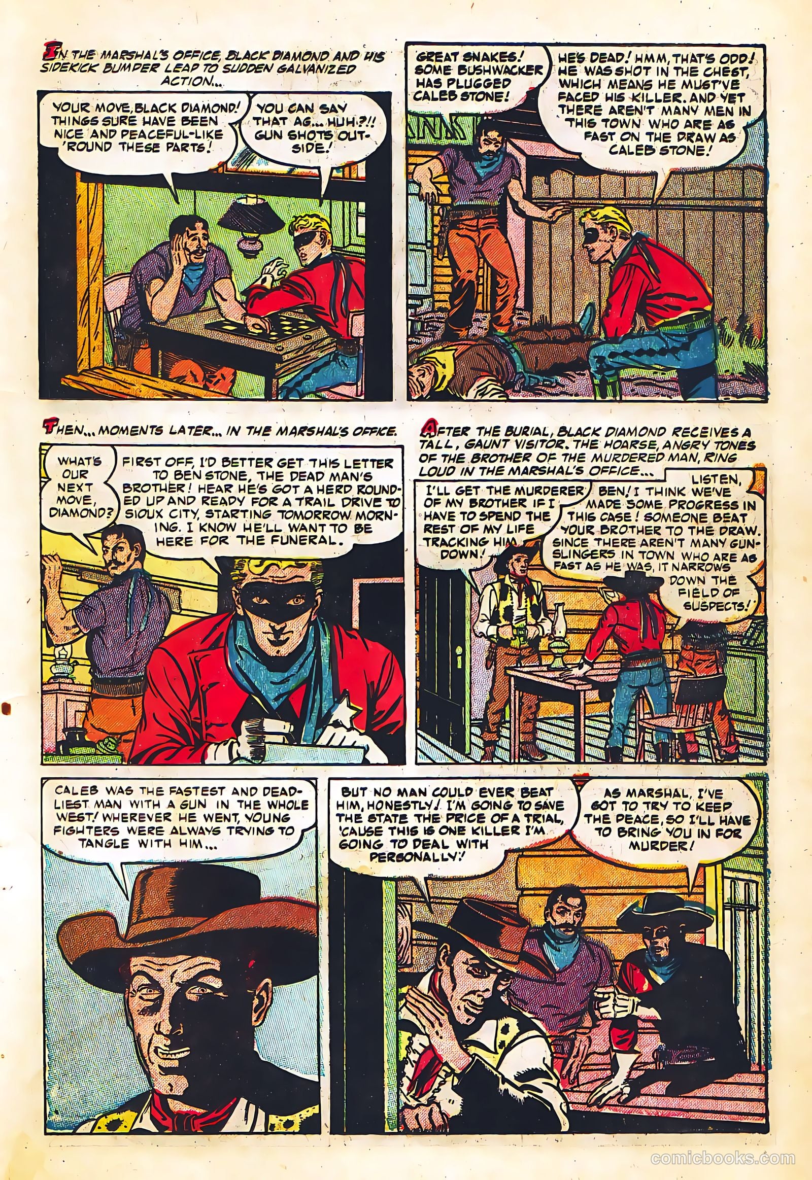 Black Diamond Western #57 (1955) — page 21