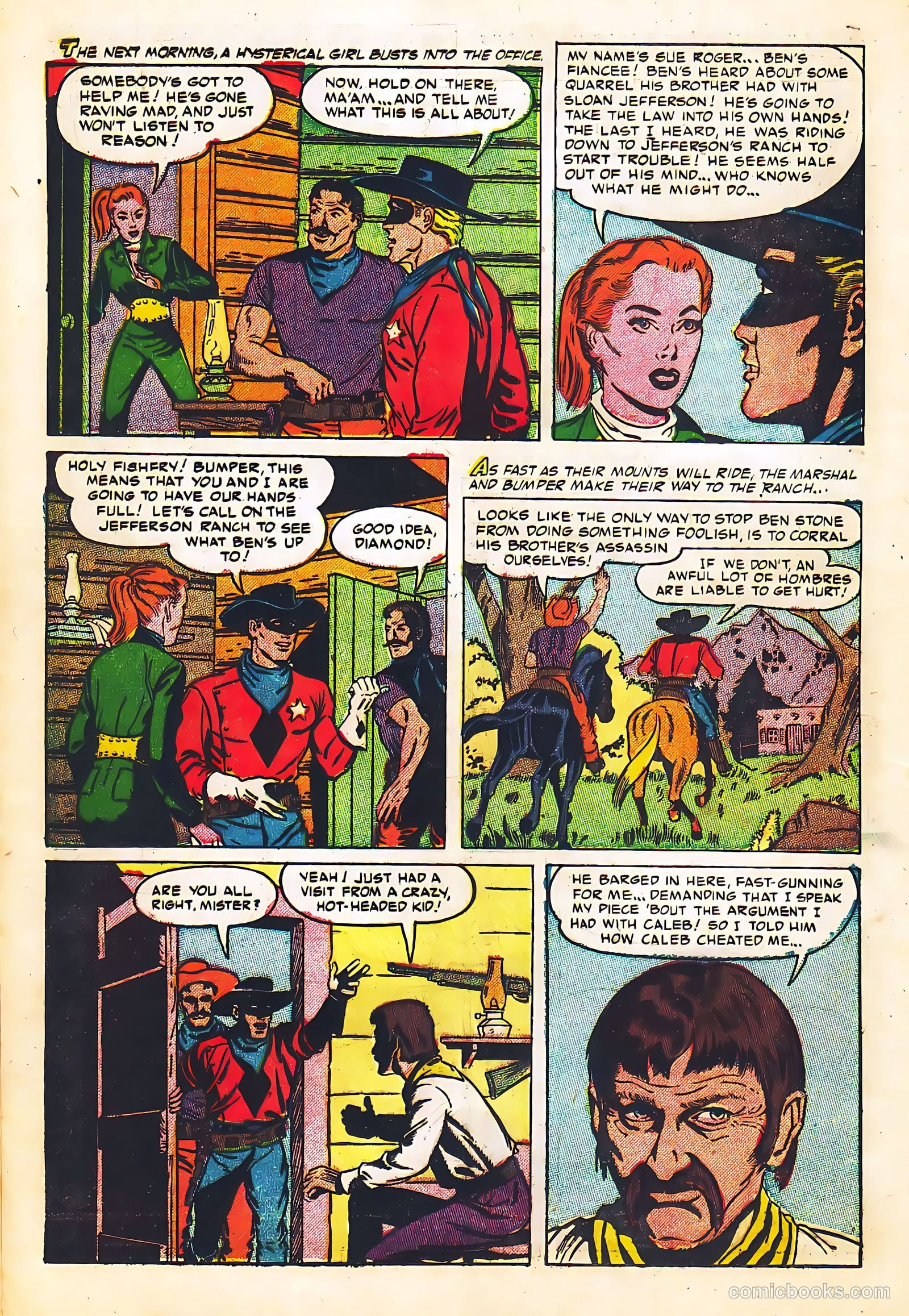 Black Diamond Western #57 (1955) — page 22