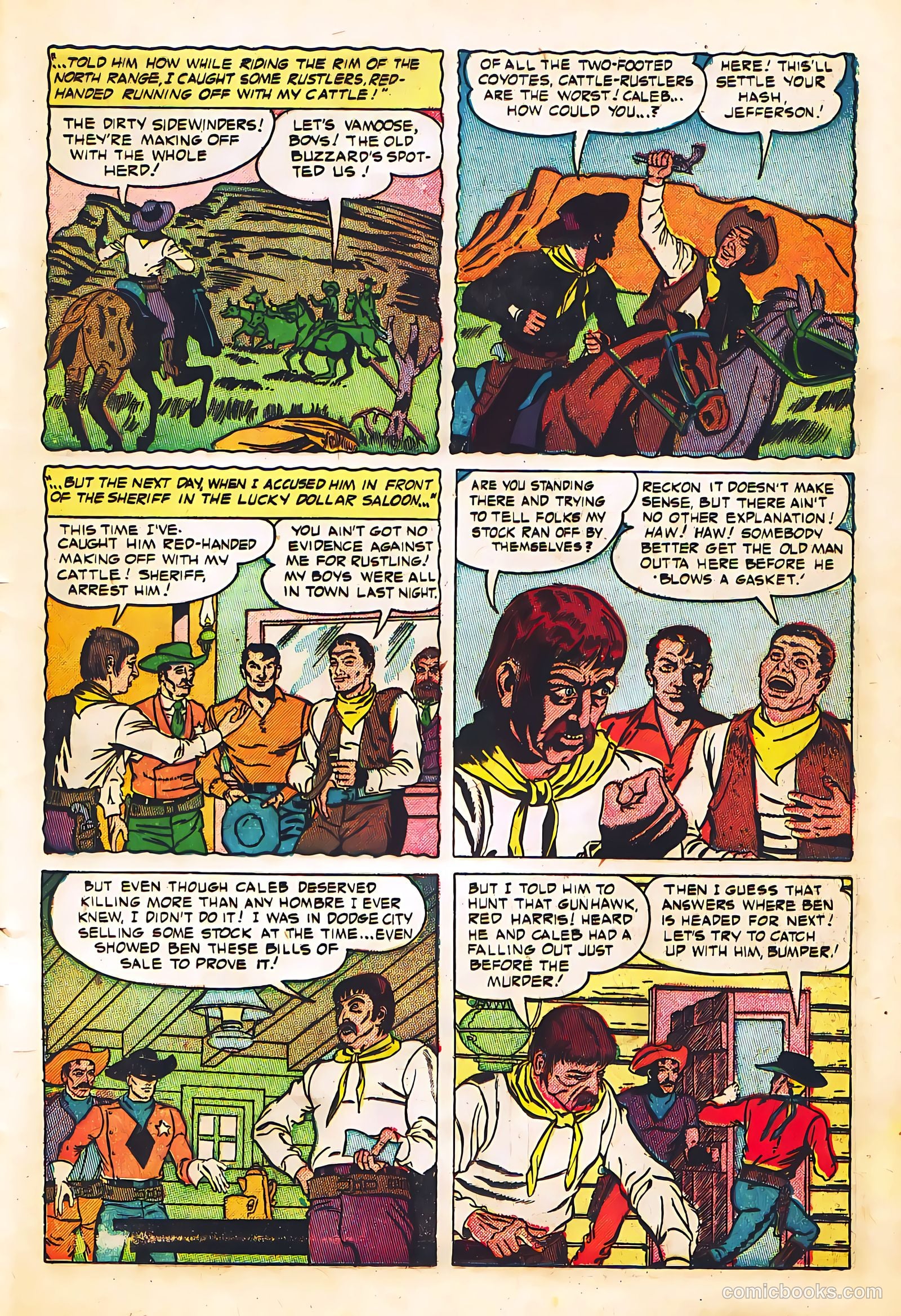 Black Diamond Western #57 (1955) — page 23