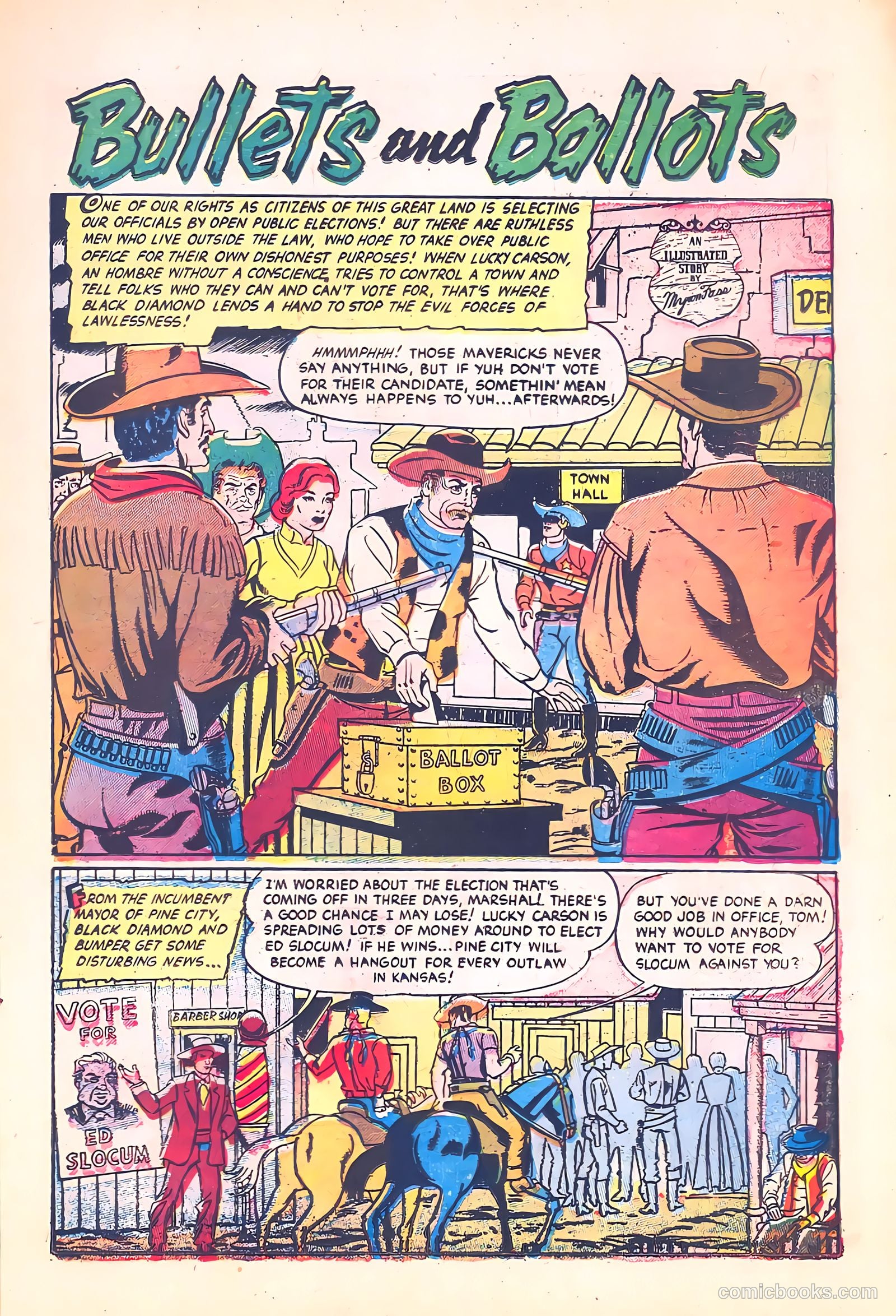 Black Diamond Western #58 (1955) — page 11