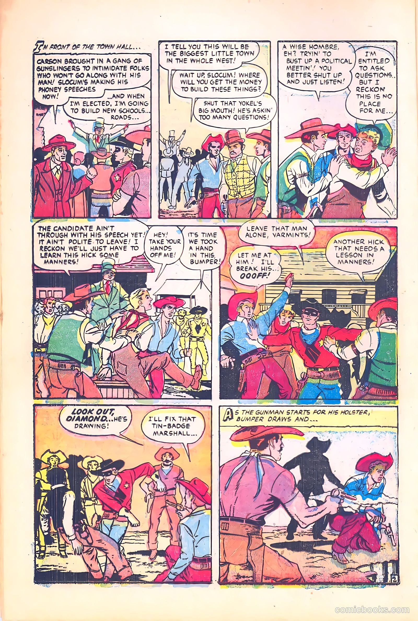 Black Diamond Western #58 (1955) — page 12