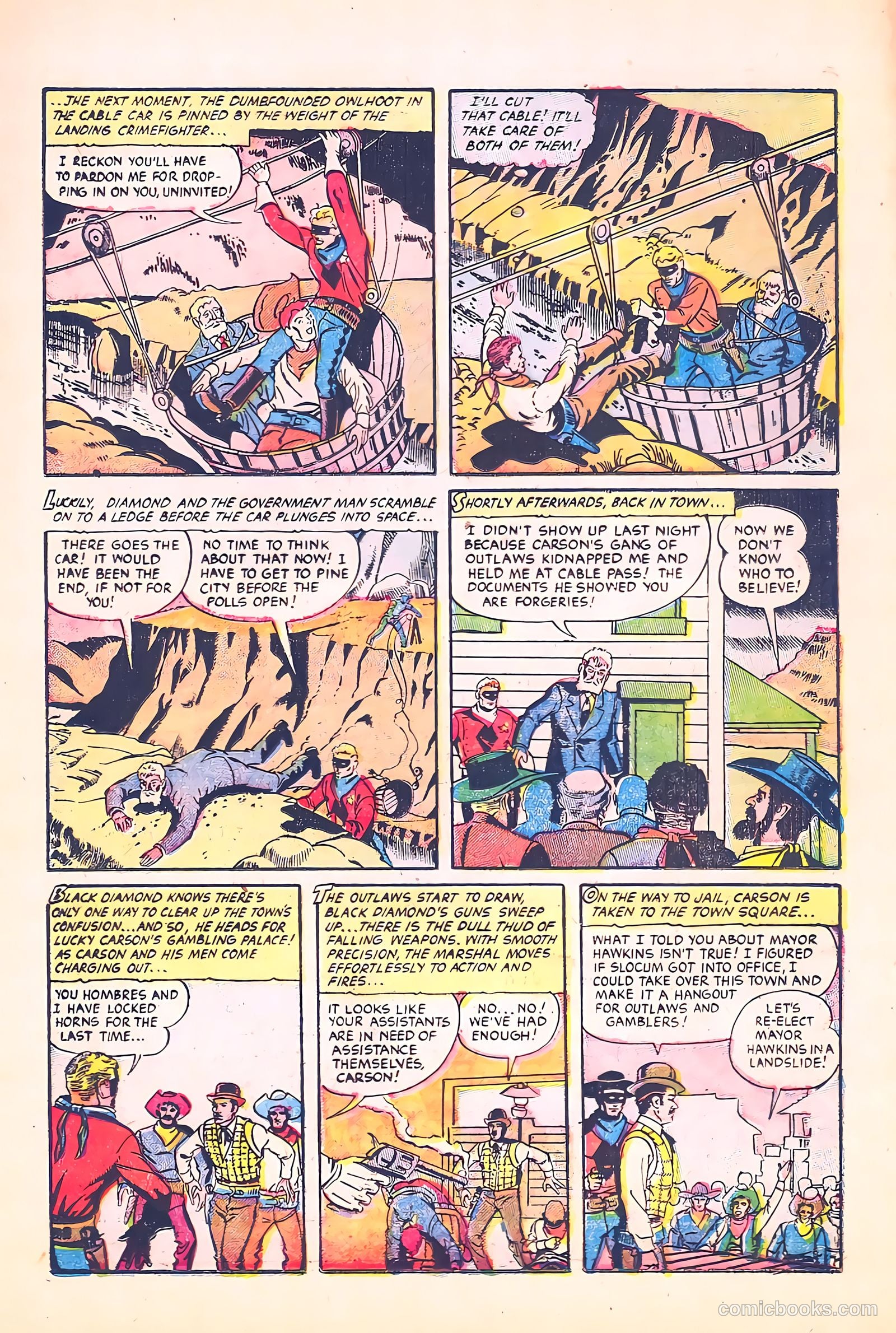 Black Diamond Western #58 (1955) — page 17