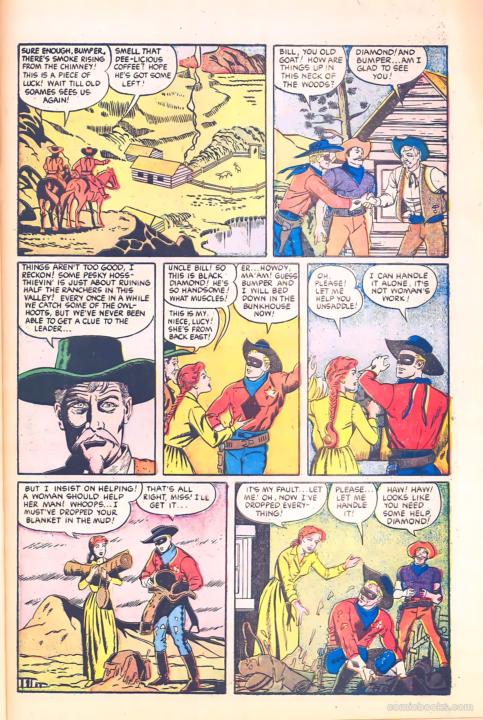 Black Diamond Western #58 (1955) — page 27