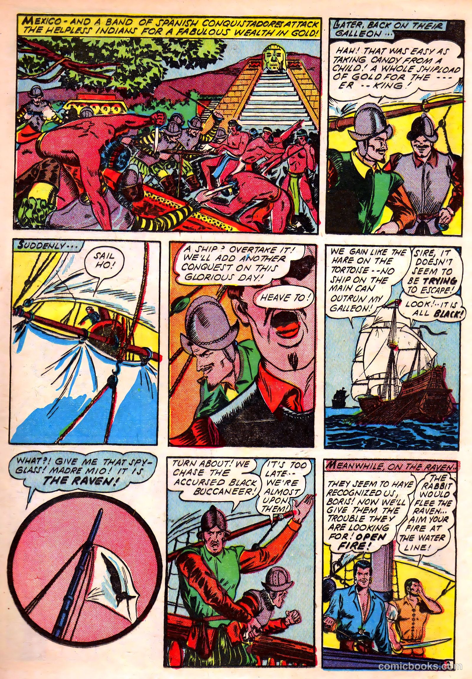 Blazing Comics #2 (1944, REWL PUBLICATIONS INC.) — page 19 of 52