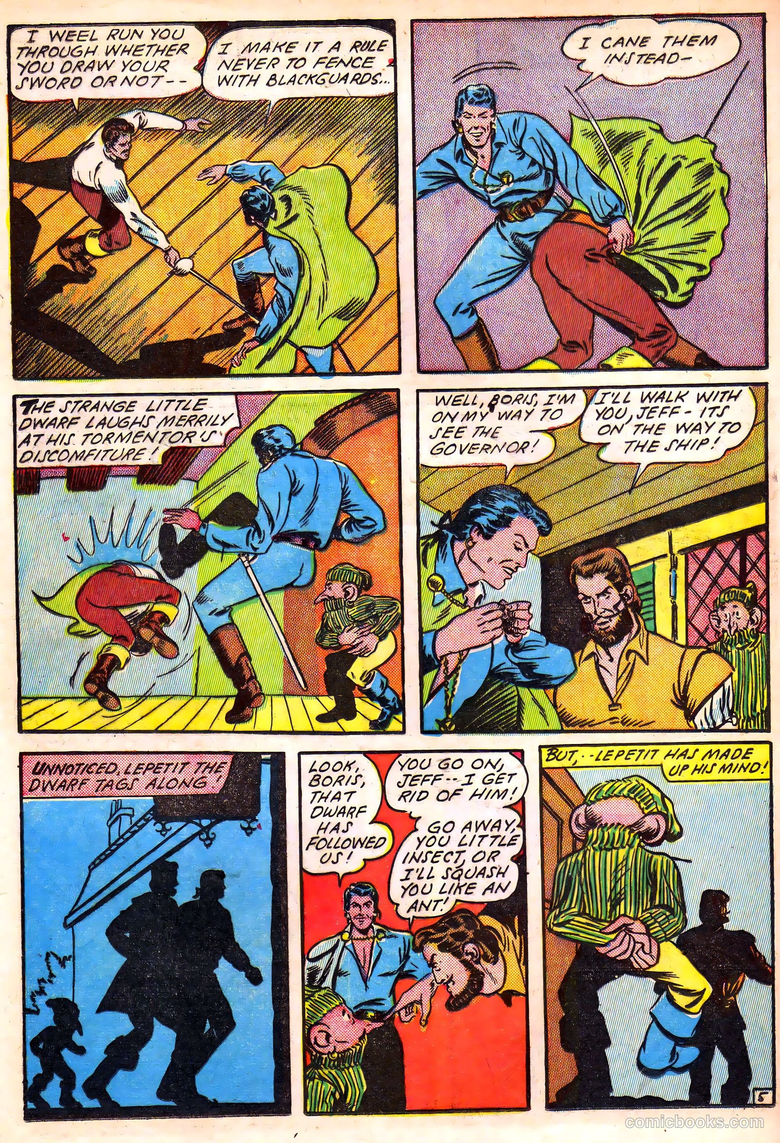 Blazing Comics #2 (1944, REWL PUBLICATIONS INC.) — page 22 of 52
