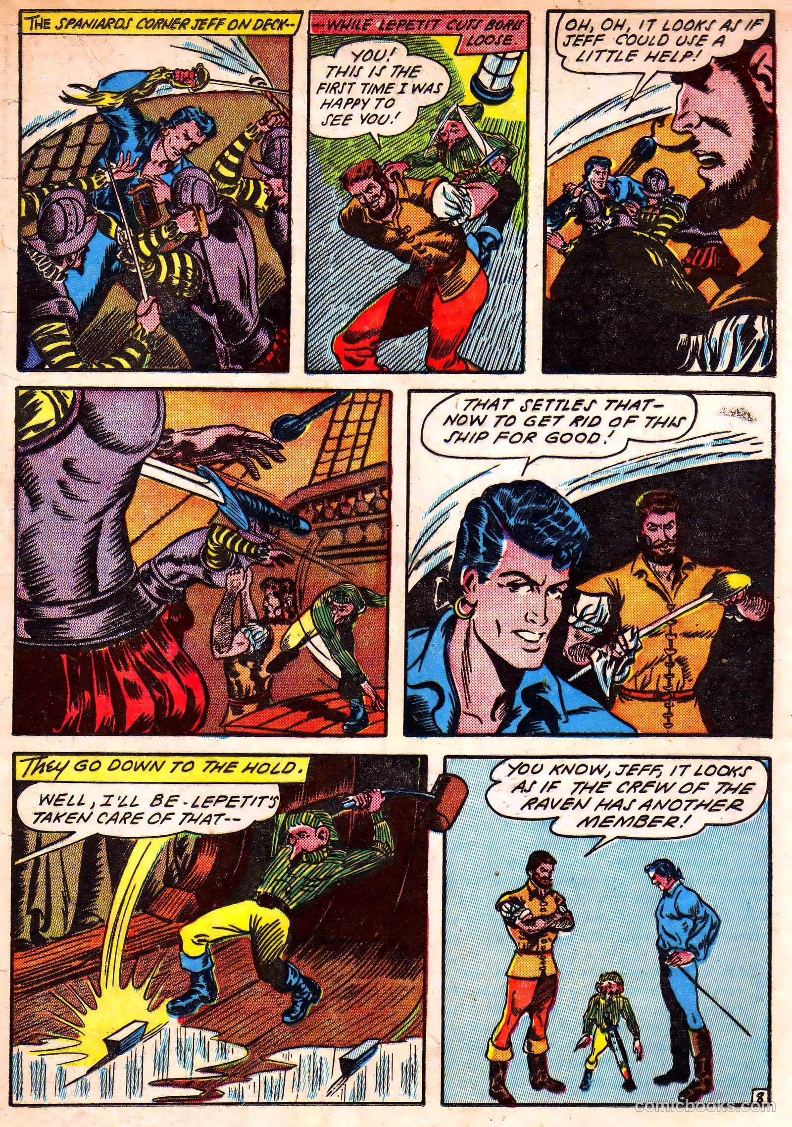 Blazing Comics #2 (1944, REWL PUBLICATIONS INC.) — page 25 of 52