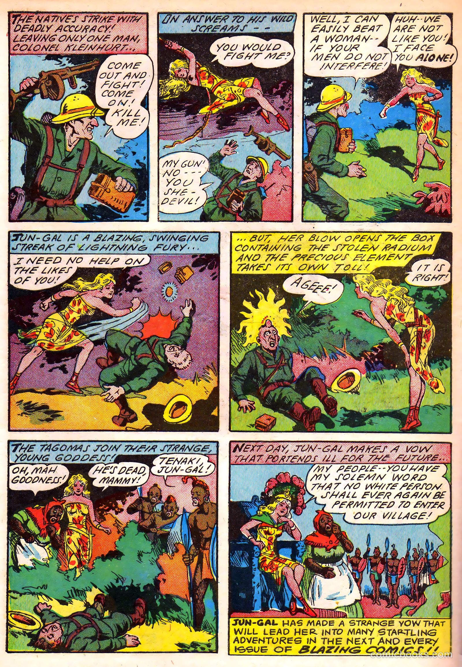 Blazing Comics #2 (1944, REWL PUBLICATIONS INC.) — page 44 of 52