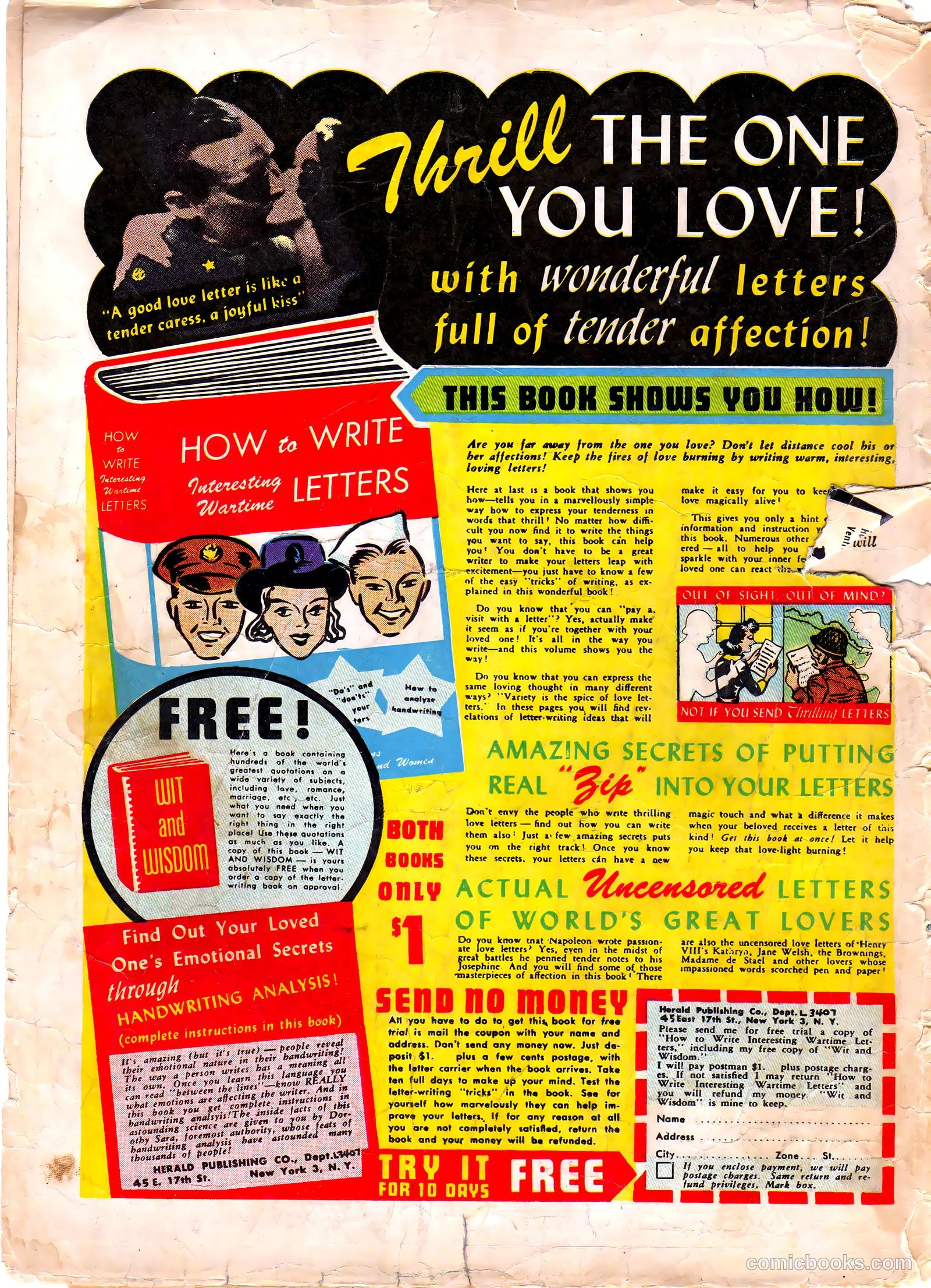 Blazing Comics #2 (1944, REWL PUBLICATIONS INC.) — page 52 of 52