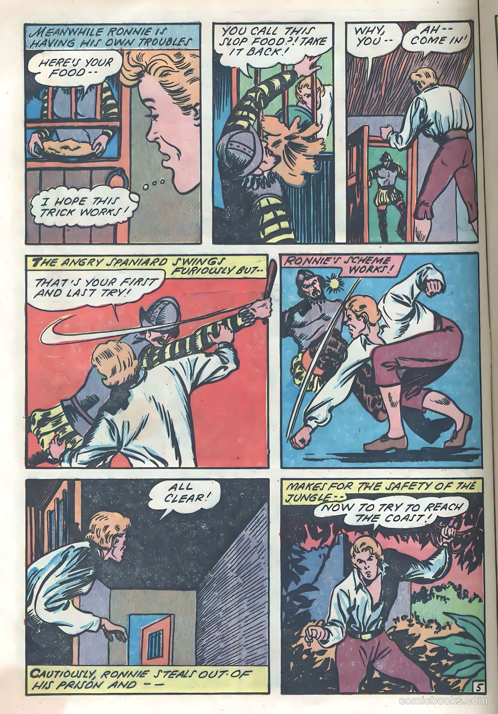 Blazing Comics #3 (1944, REWL PUBLICATIONS INC.) — page 22 of 52