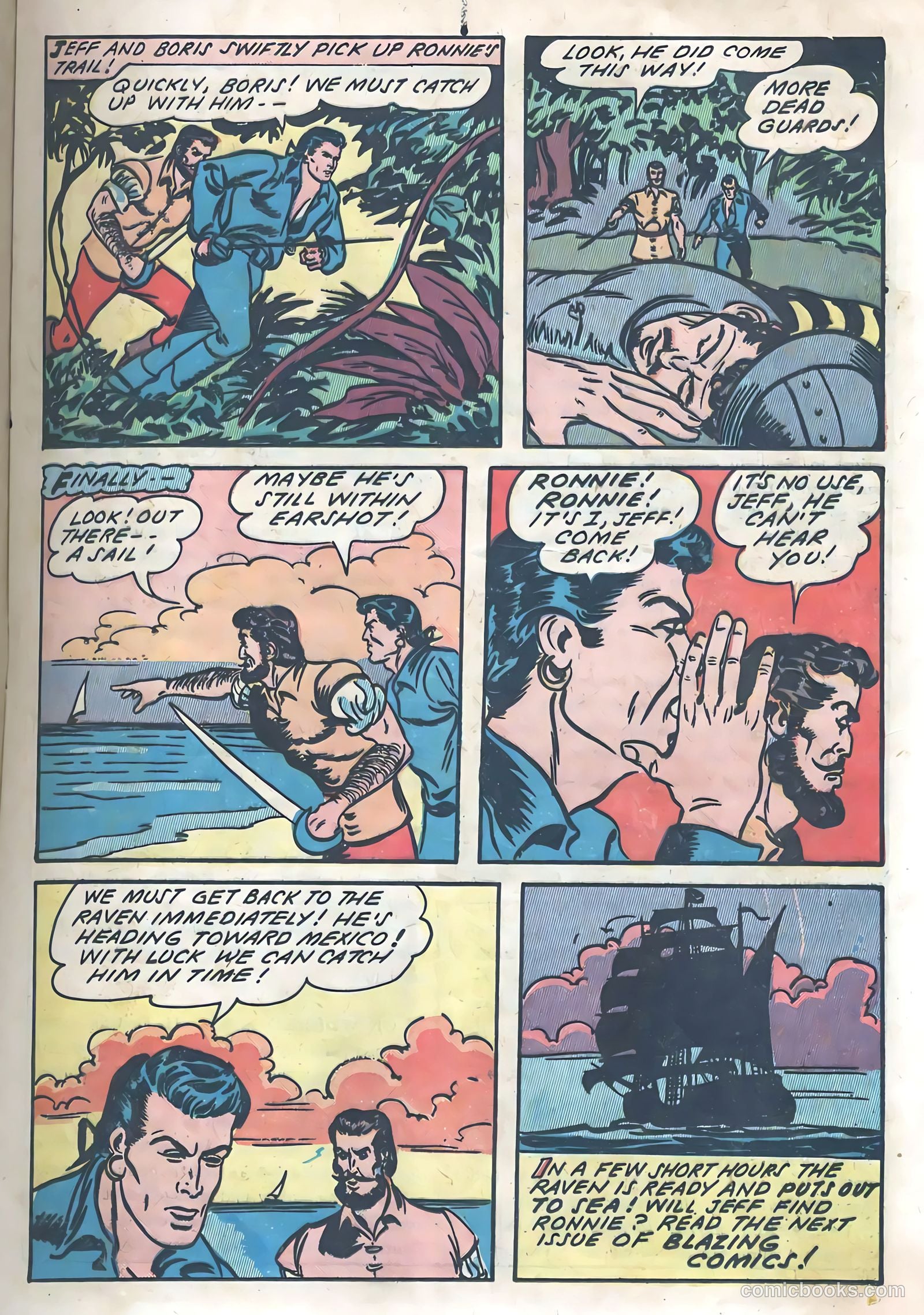 Blazing Comics #3 (1944, REWL PUBLICATIONS INC.) — page 25 of 52