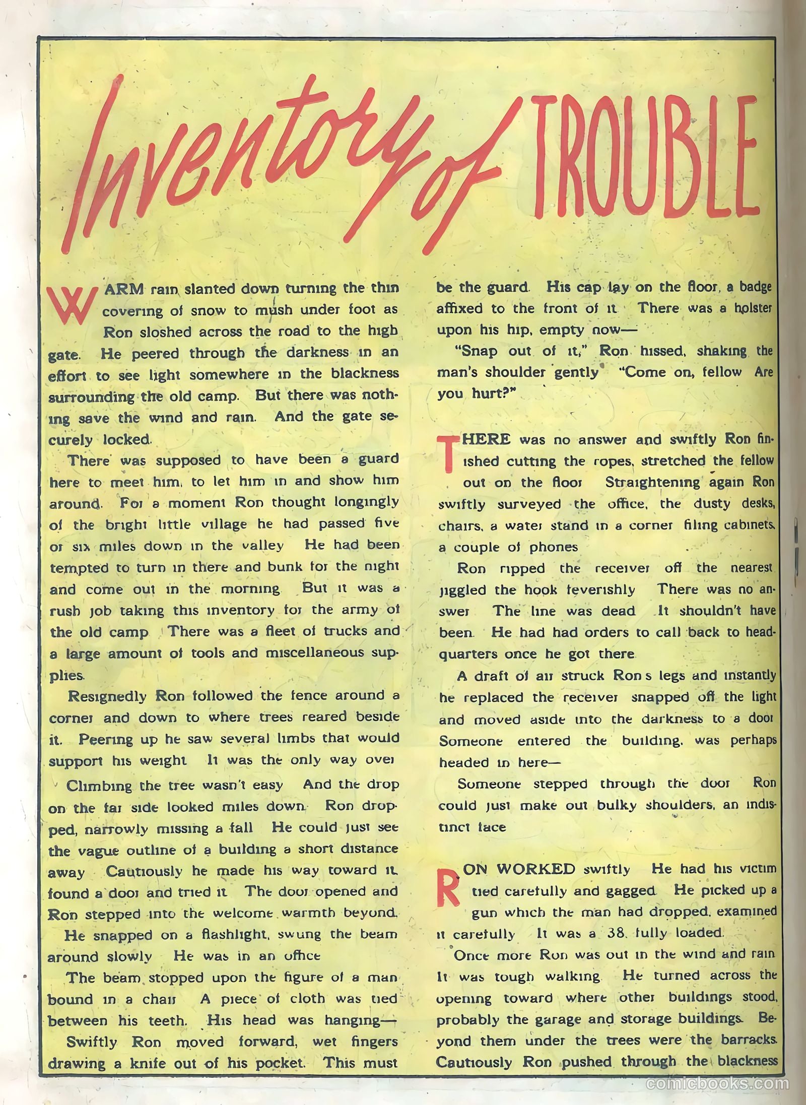 Blazing Comics #3 (1944, REWL PUBLICATIONS INC.) — page 26 of 52