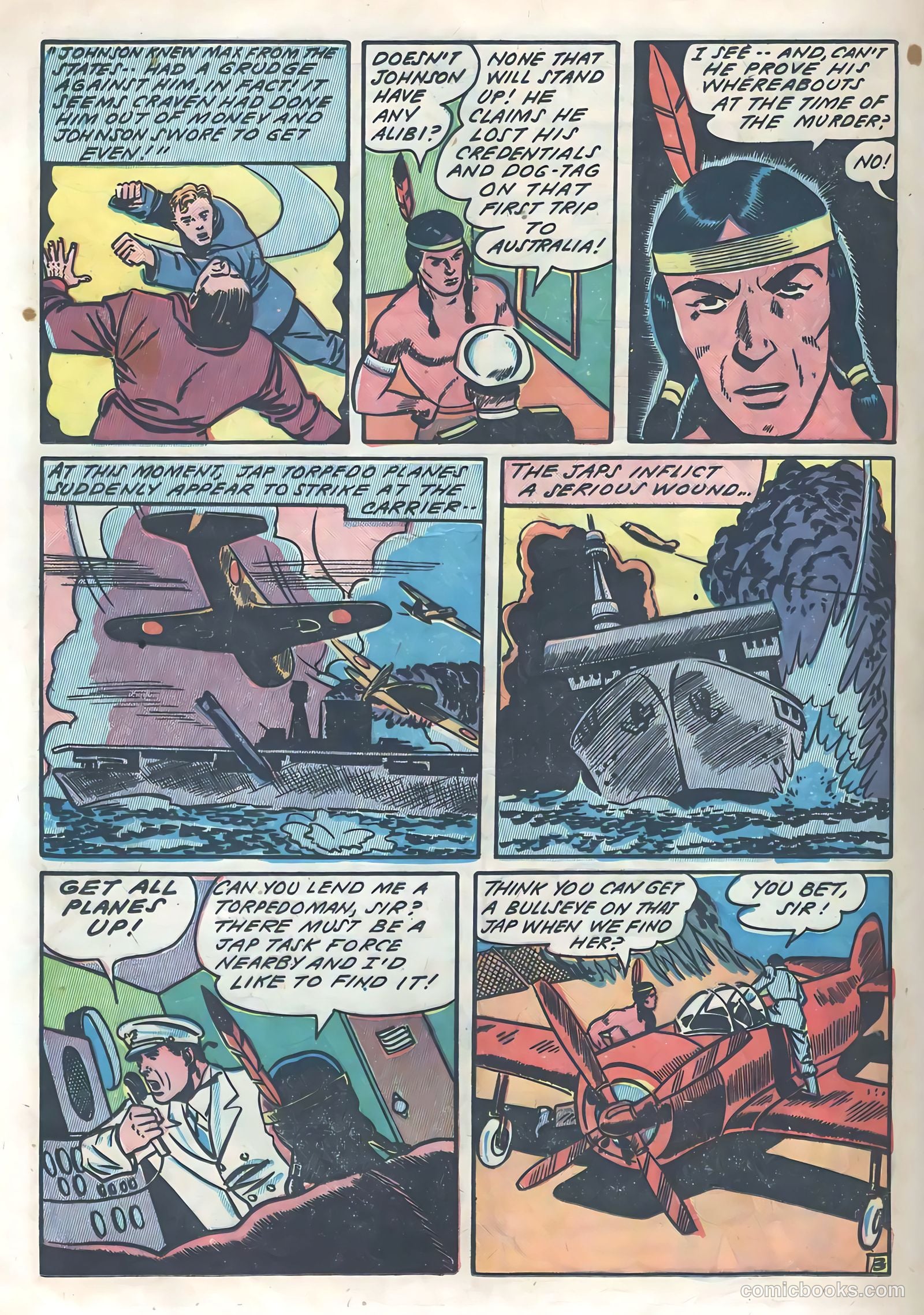 Blazing Comics #3 (1944, REWL PUBLICATIONS INC.) — page 34 of 52