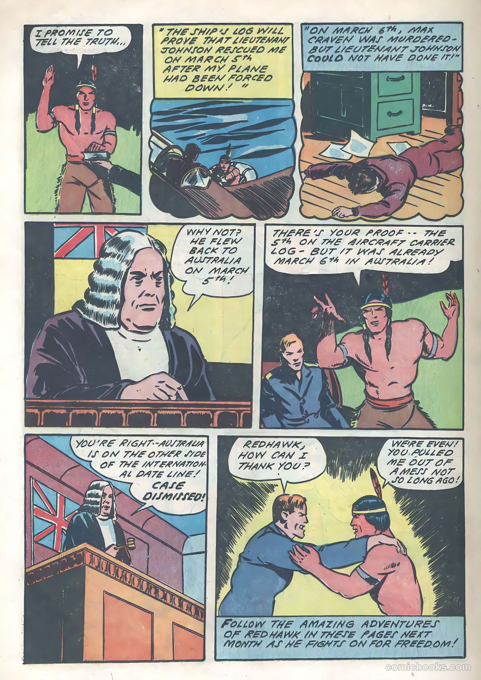 Blazing Comics #3 (1944, REWL PUBLICATIONS INC.) — page 38 of 52