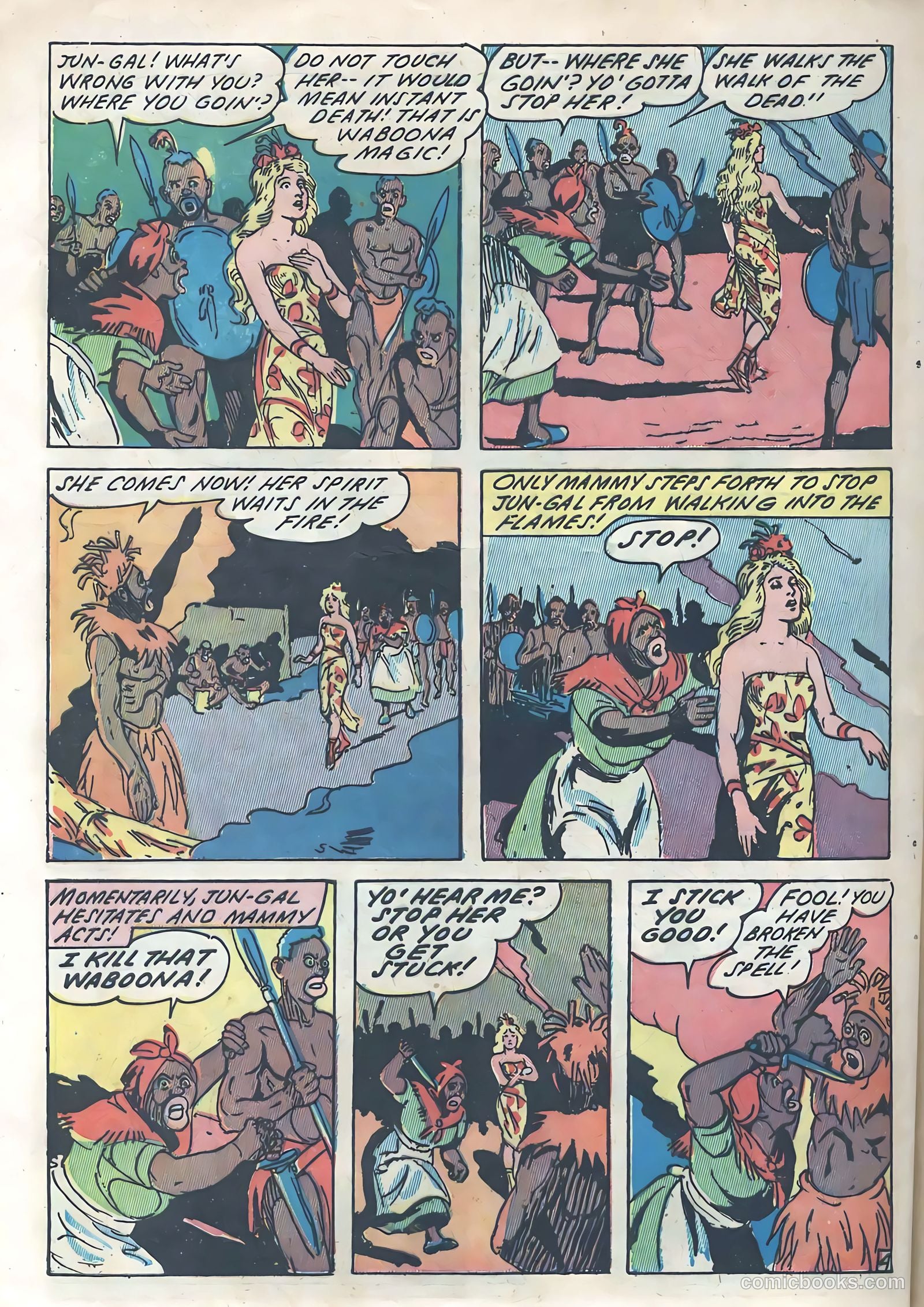 Blazing Comics #3 (1944, REWL PUBLICATIONS INC.) — page 42 of 52