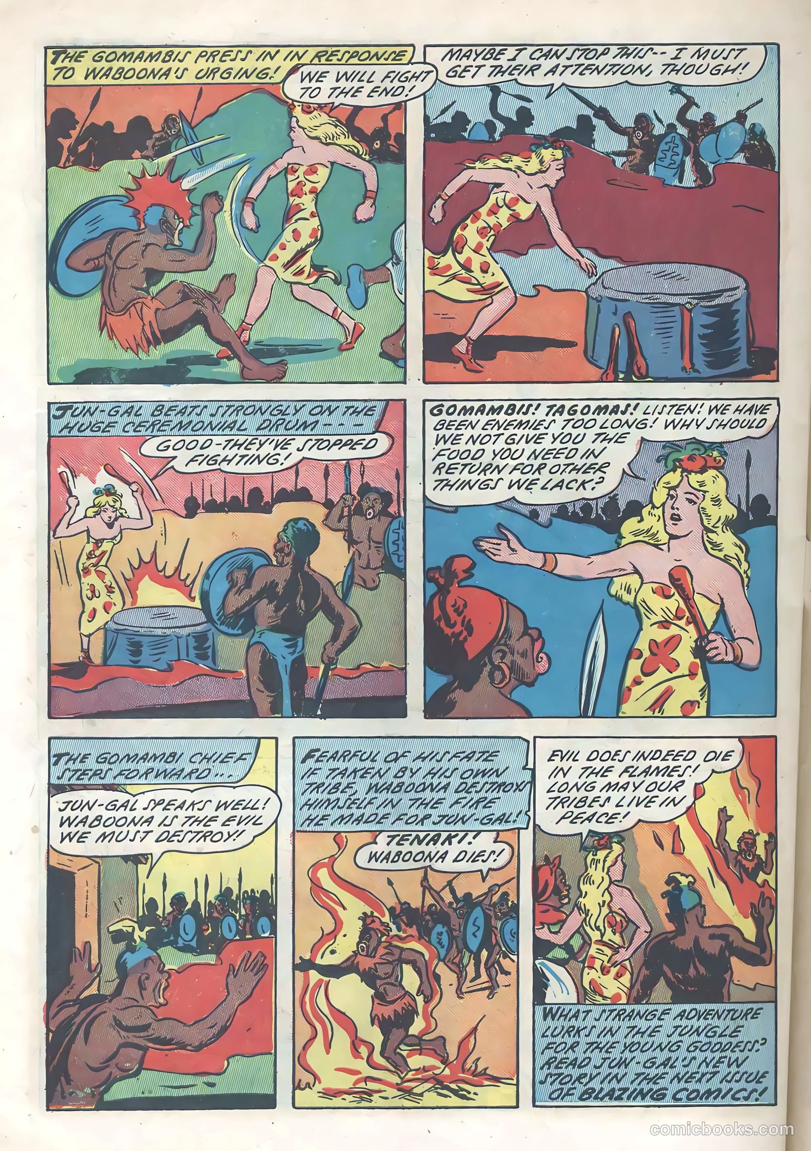 Blazing Comics #3 (1944, REWL PUBLICATIONS INC.) — page 44 of 52