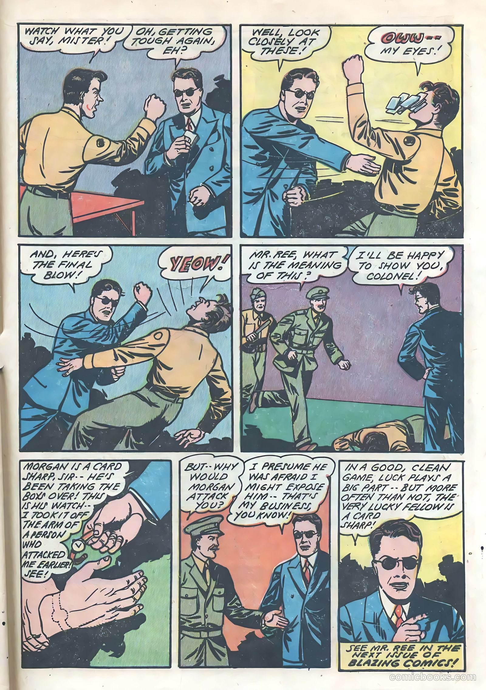 Blazing Comics #3 (1944, REWL PUBLICATIONS INC.) — page 49 of 52