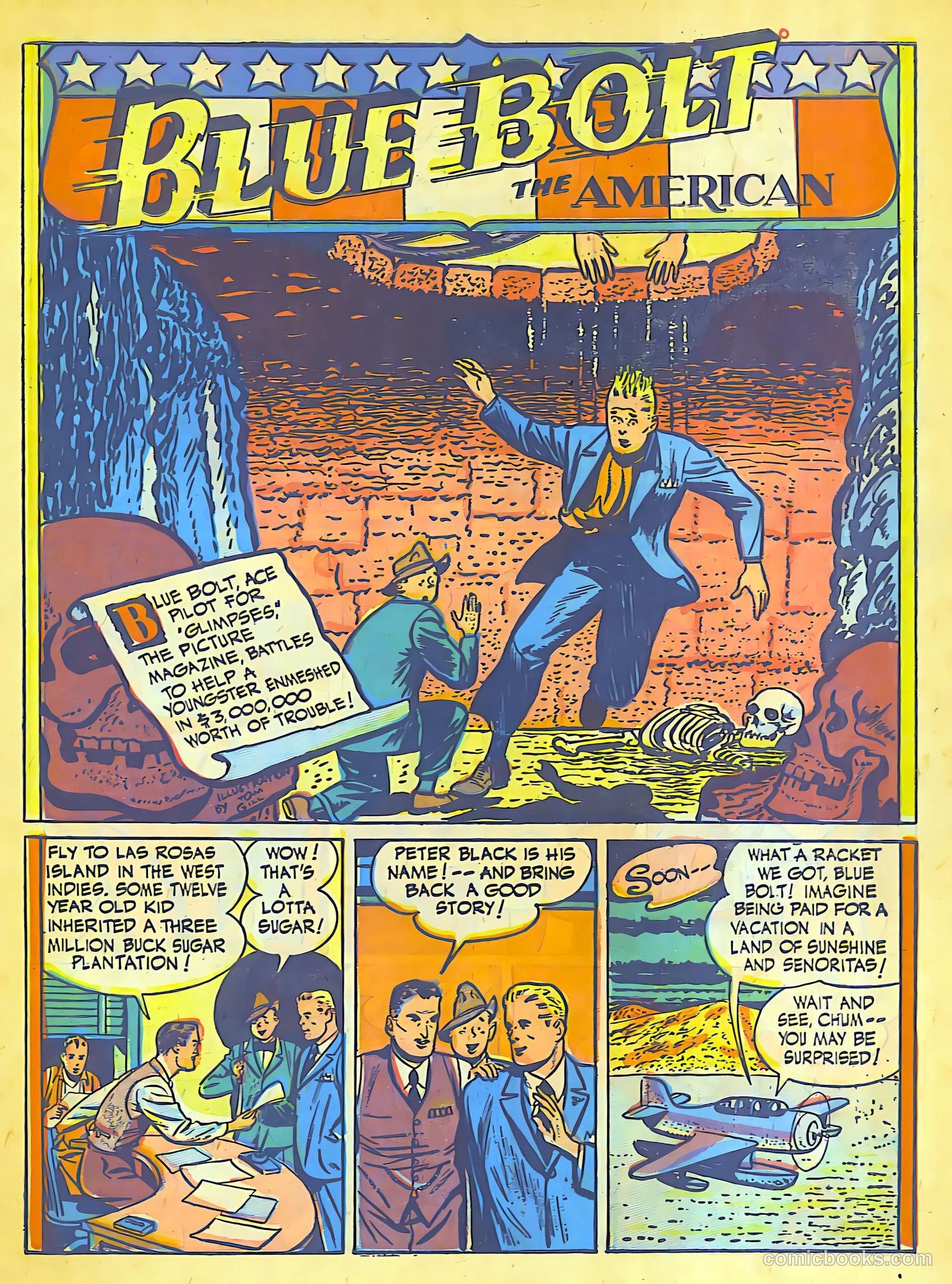 Blue Bolt #104 (1950) — page 2 of 27