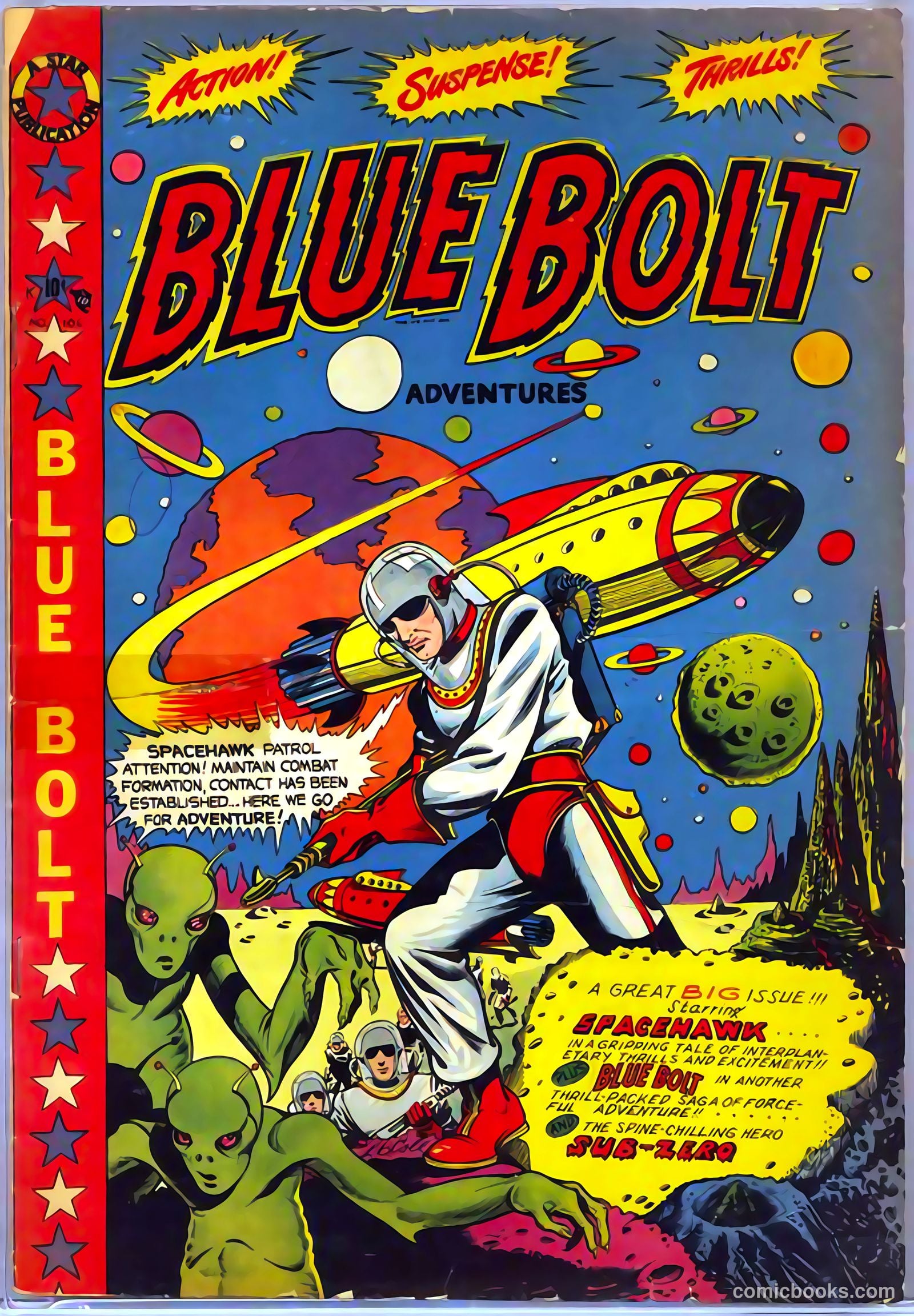 Blue Bolt #106 cover