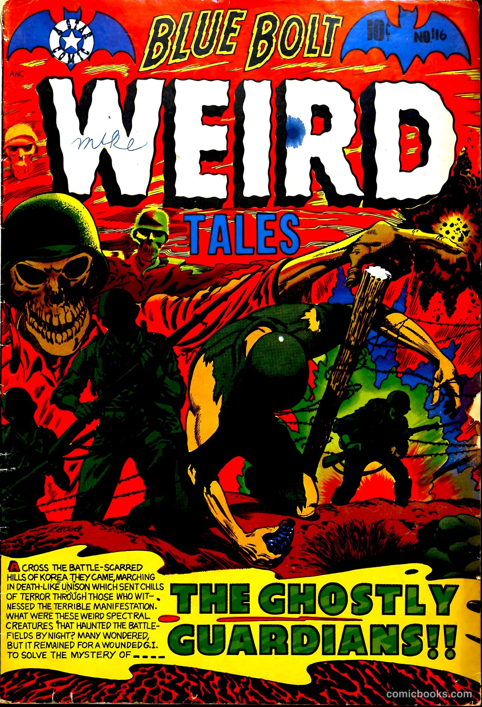 Blue Bolt Weird Tales of Terror #116 cover