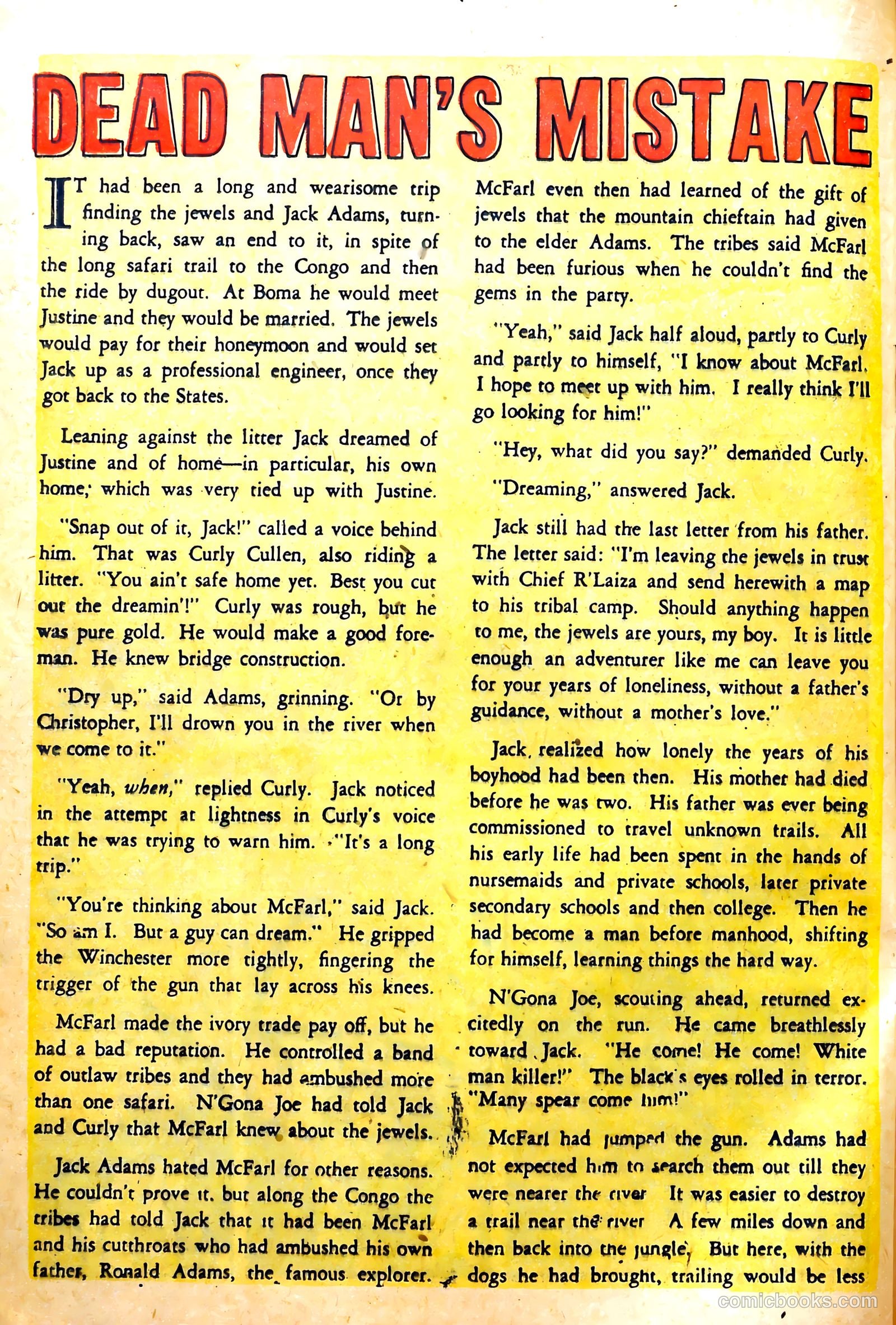 Blue Bolt Weird Tales of Terror #116 (1952) — page 20 of 23