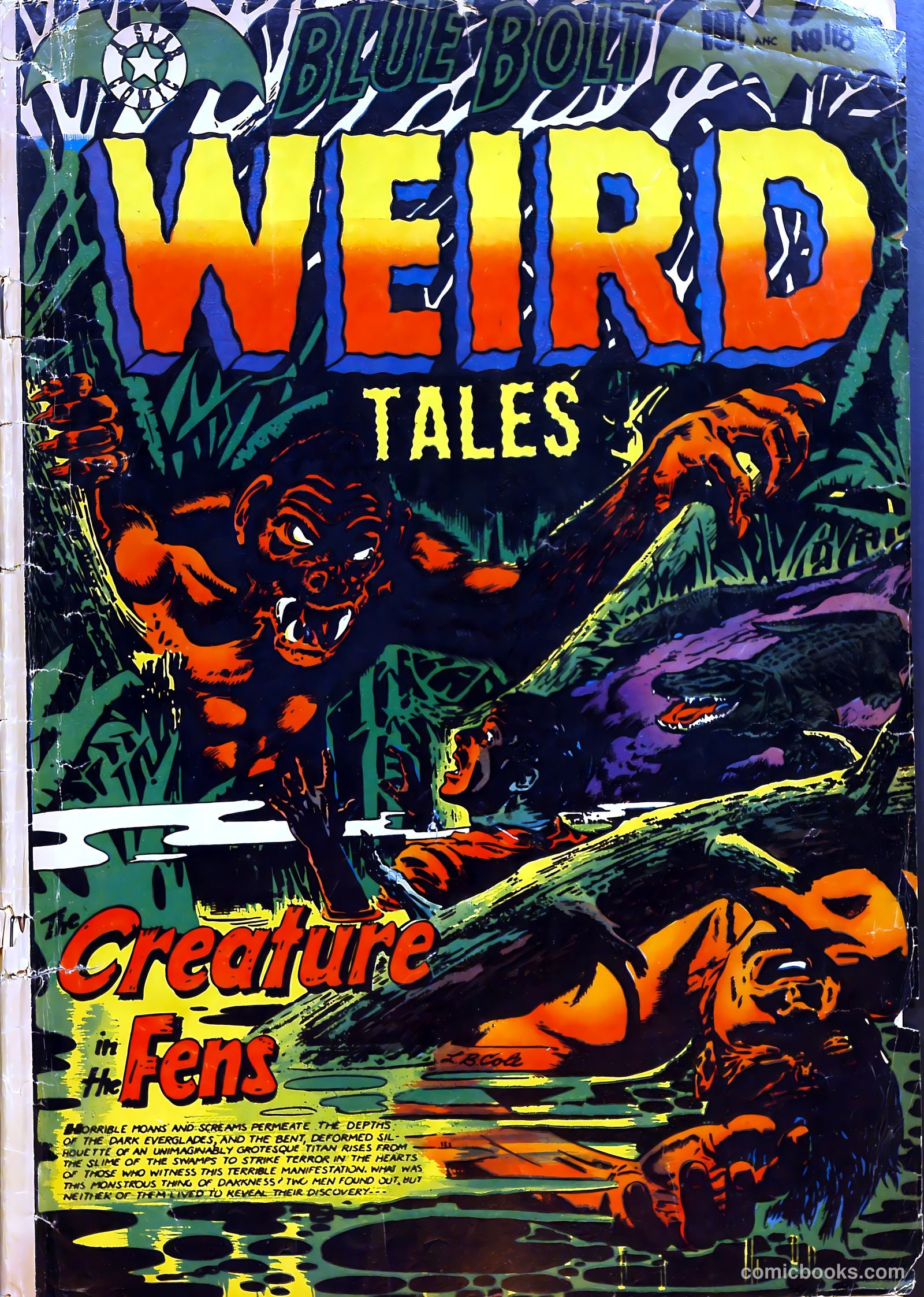 Blue Bolt Weird Tales of Terror #118 cover