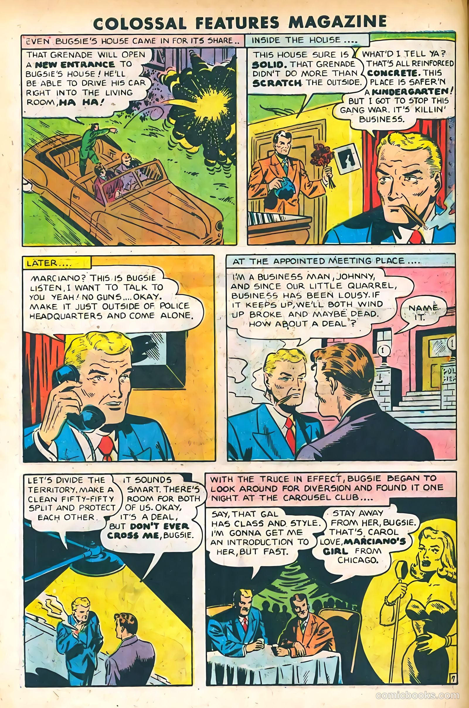 Blue Circle Comics #6 (1945, Rural Empire Publishing Co.) — page 9 of 37