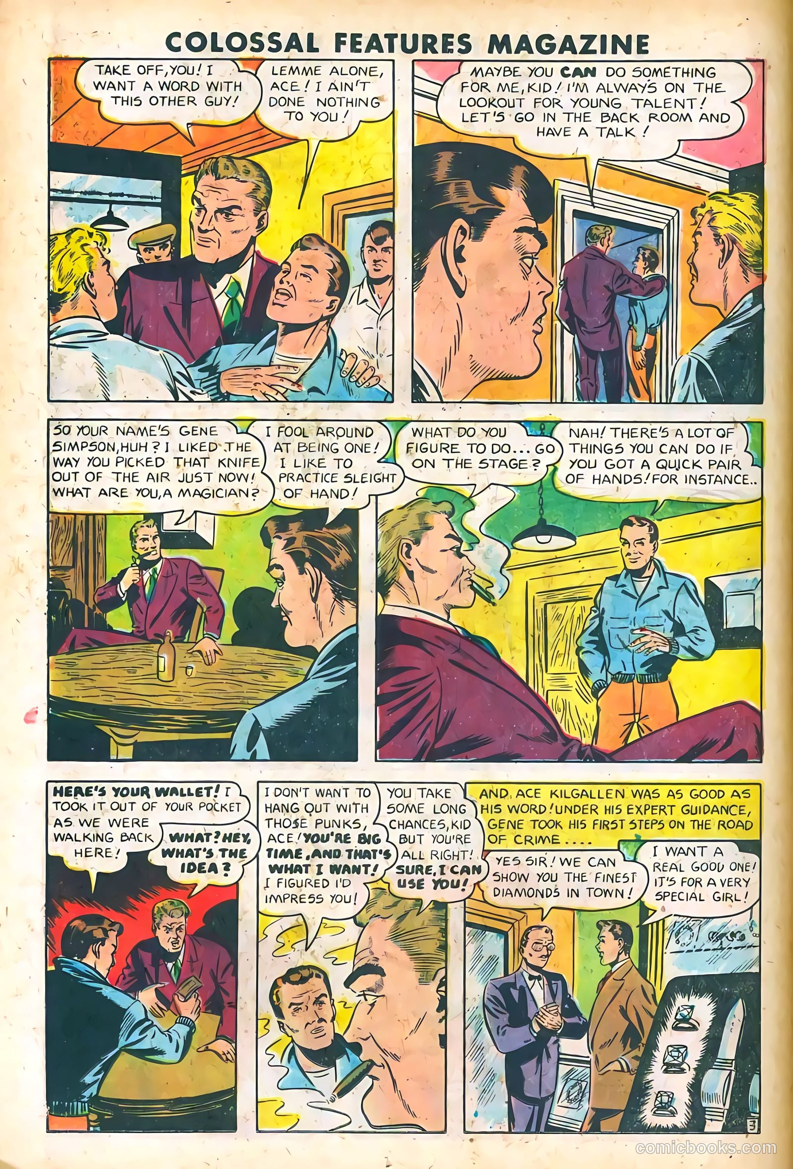 Blue Circle Comics #6 (1945, Rural Empire Publishing Co.) — page 15 of 37