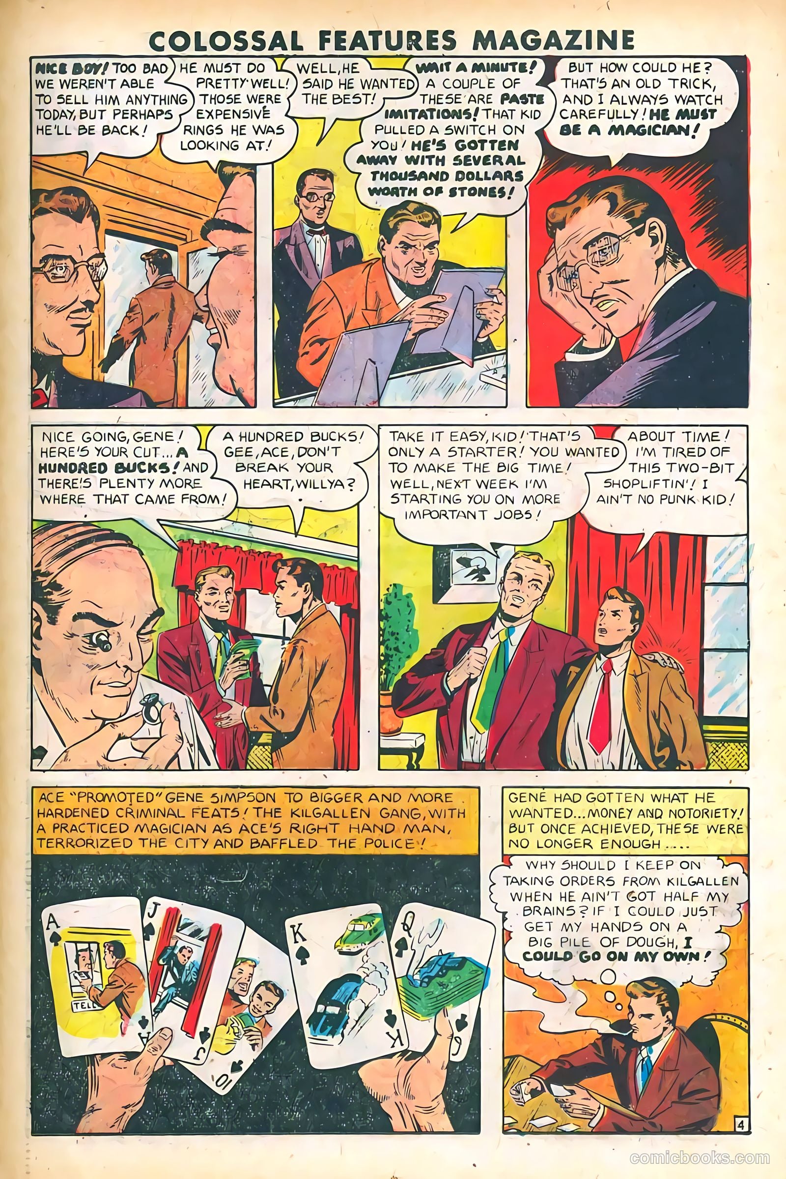 Blue Circle Comics #6 (1945, Rural Empire Publishing Co.) — page 16 of 37