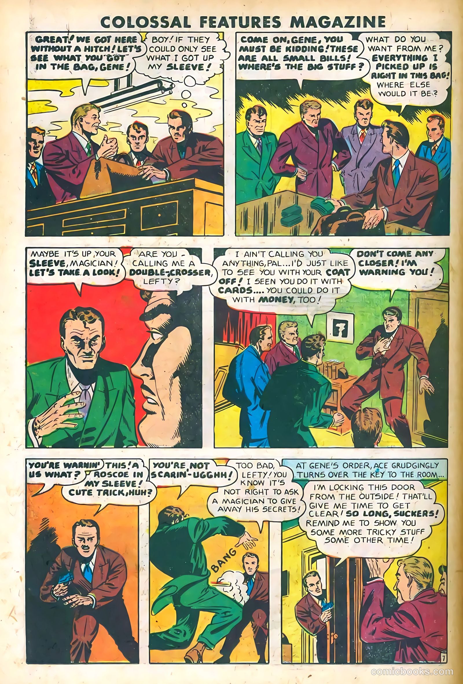Blue Circle Comics #6 (1945, Rural Empire Publishing Co.) — page 19 of 37