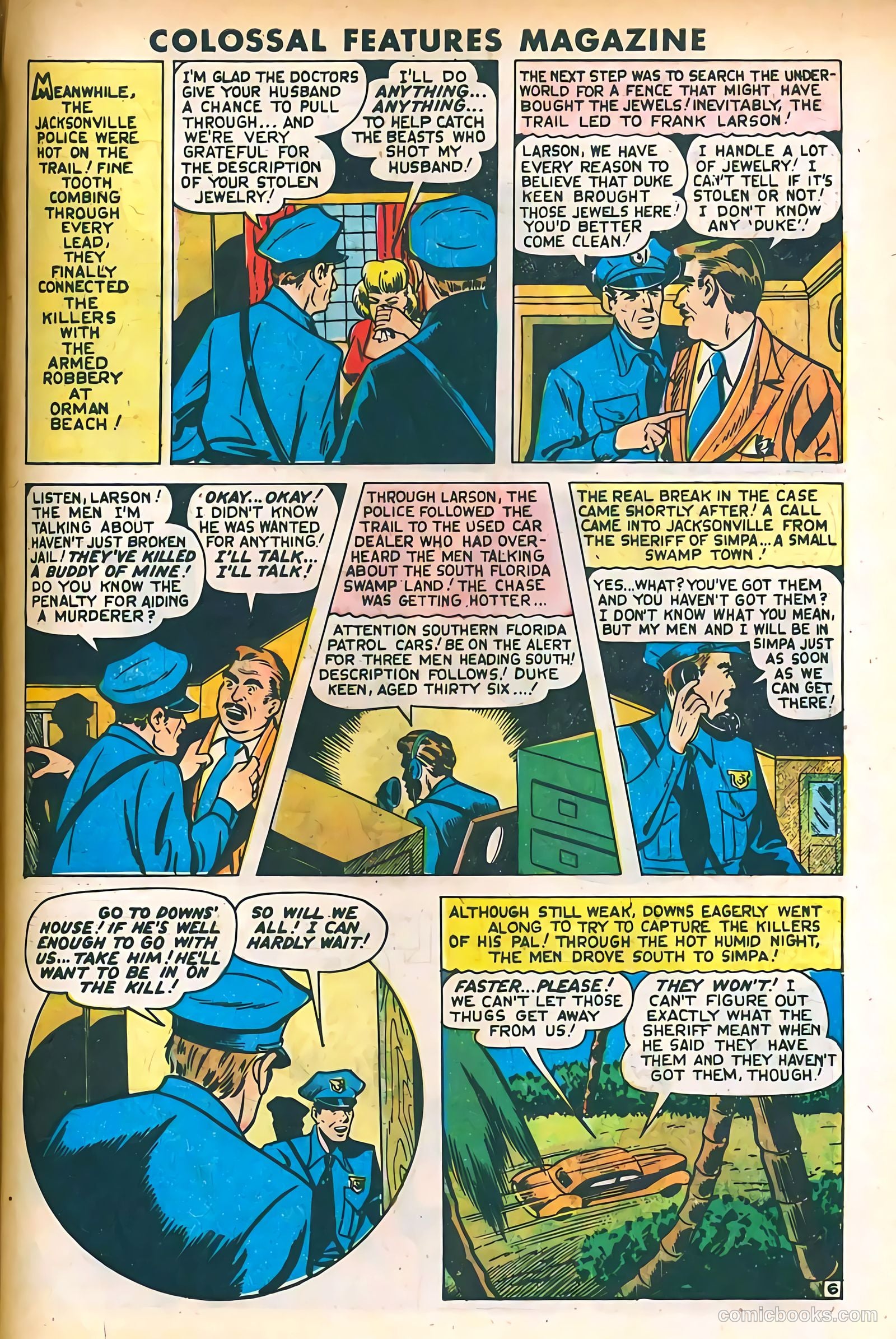 Blue Circle Comics #6 (1945, Rural Empire Publishing Co.) — page 30 of 37