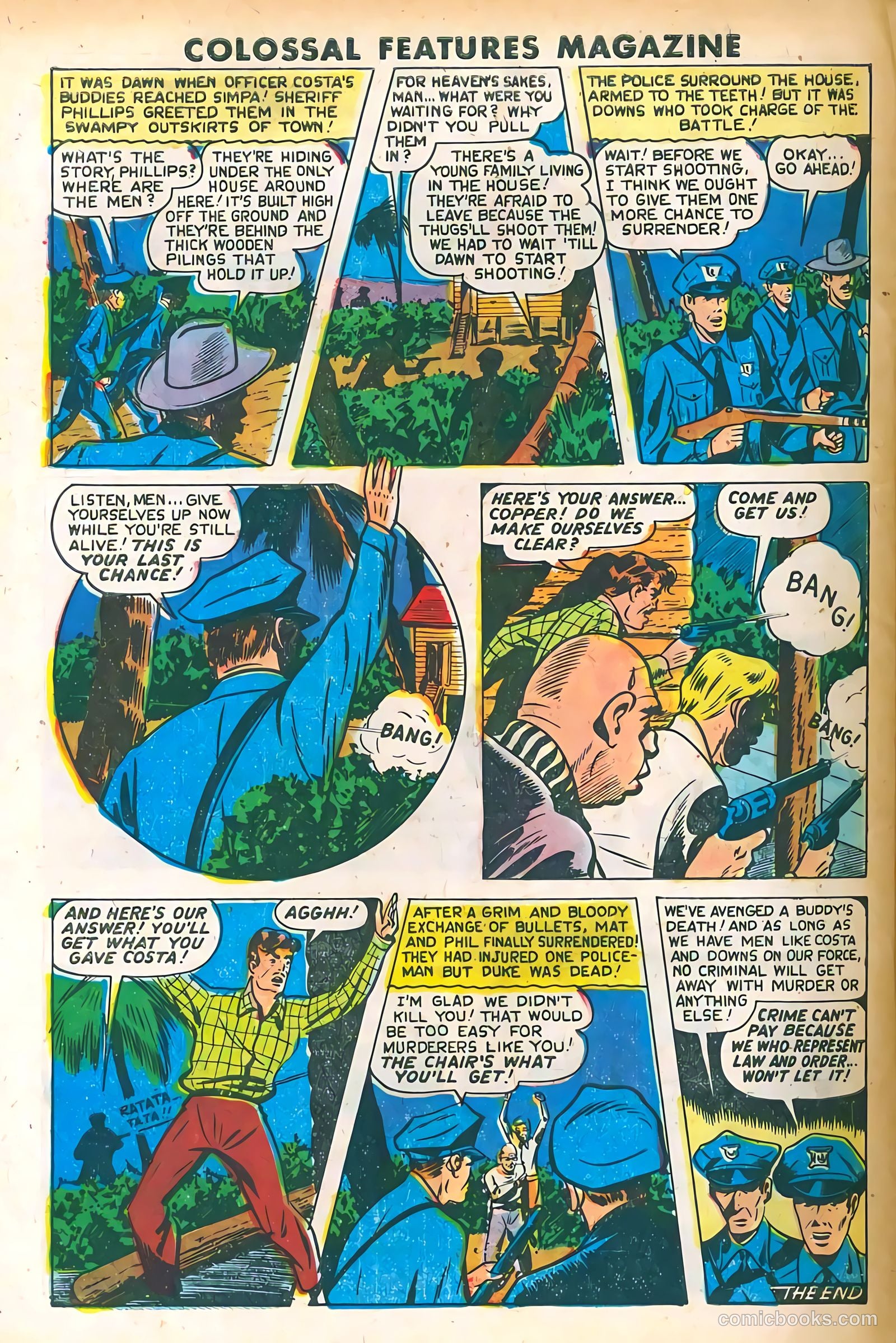 Blue Circle Comics #6 (1945, Rural Empire Publishing Co.) — page 31 of 37