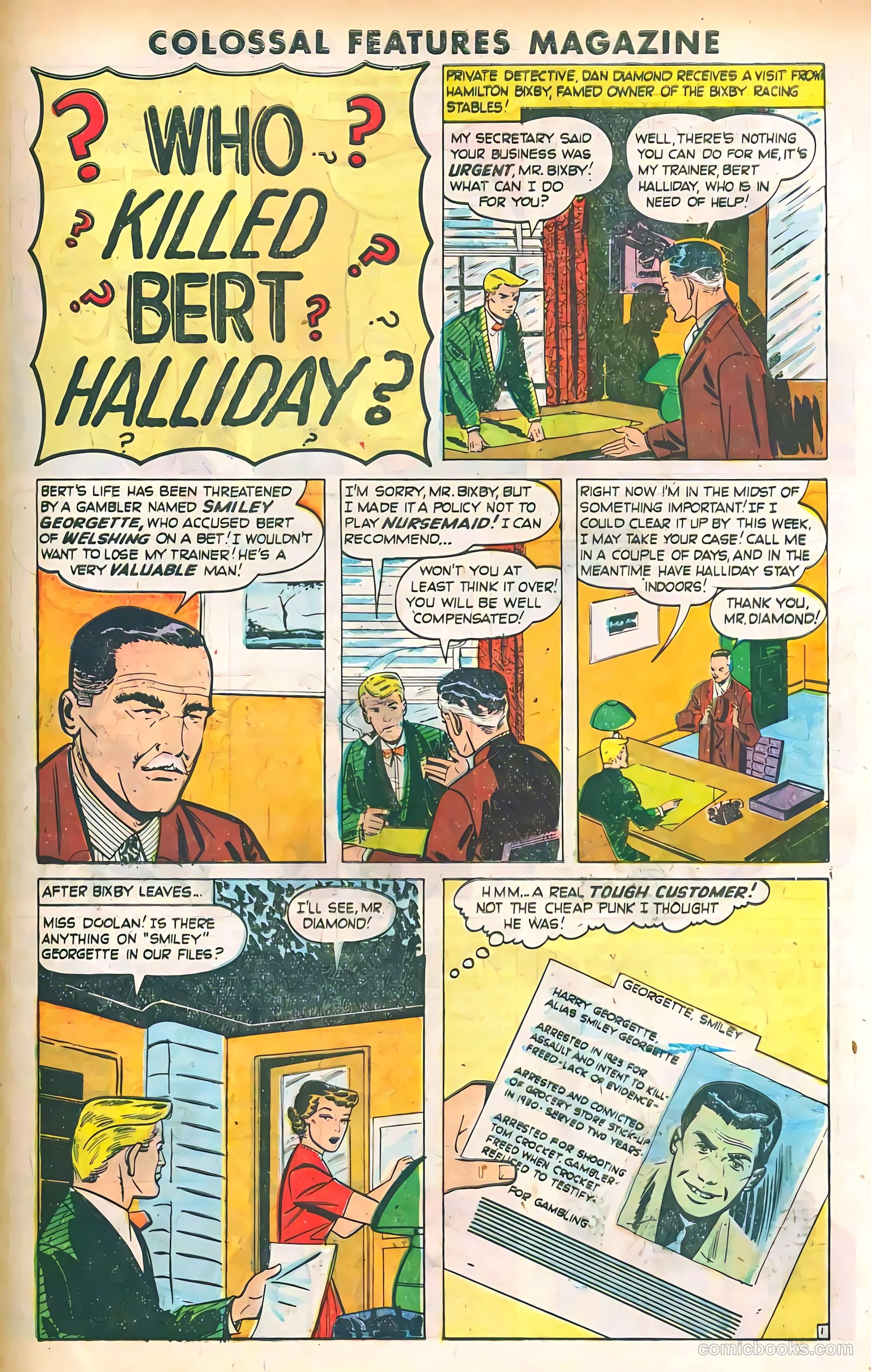 Blue Circle Comics #6 (1945, Rural Empire Publishing Co.) — page 32 of 37