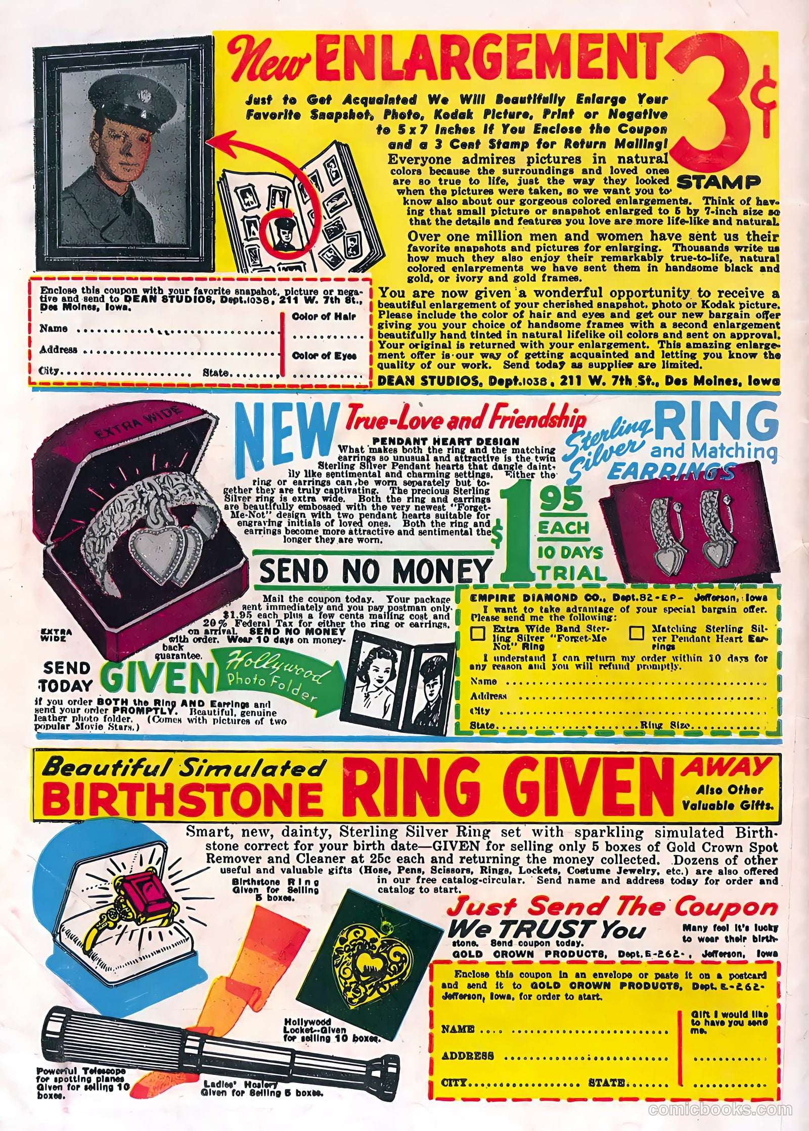 Blue Circle Comics #6 (1945, Rural Empire Publishing Co.) — page 37 of 37