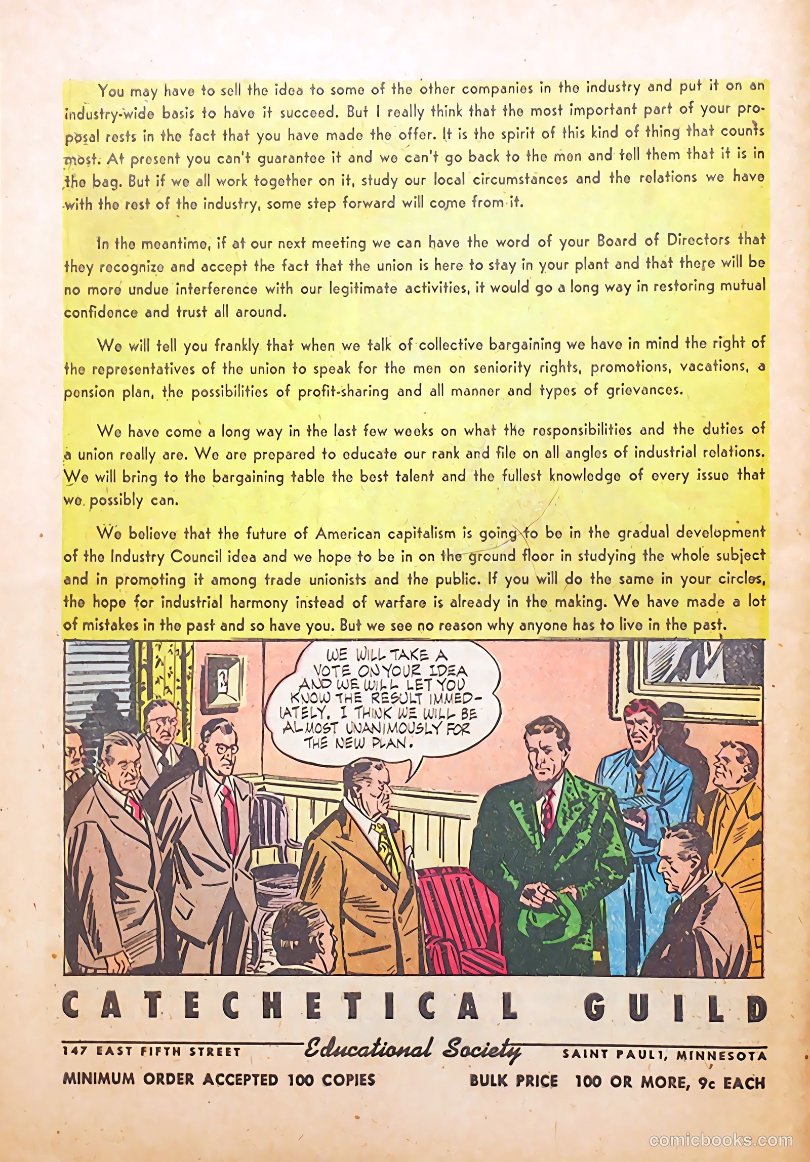 Labor Is a Partner #1 (1949, Catechetical Guild Educational Society) — page 32 of 32
