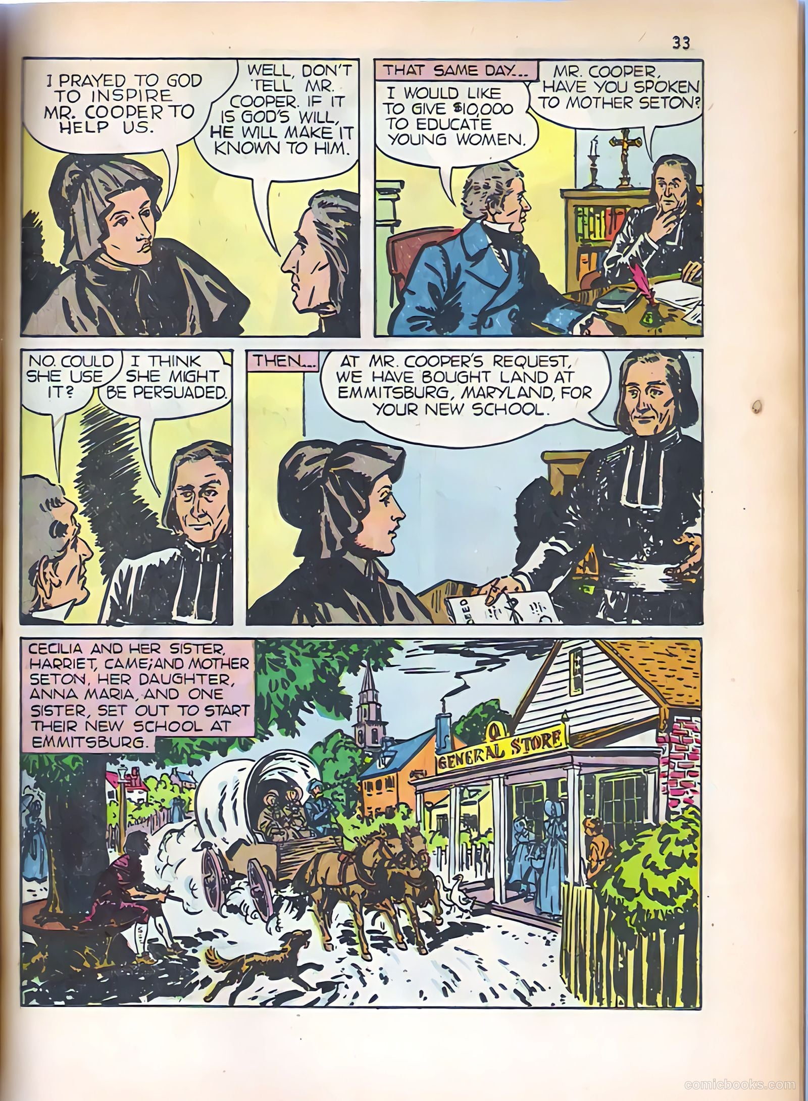 God's Heroes in America #1 (1956) — page 34